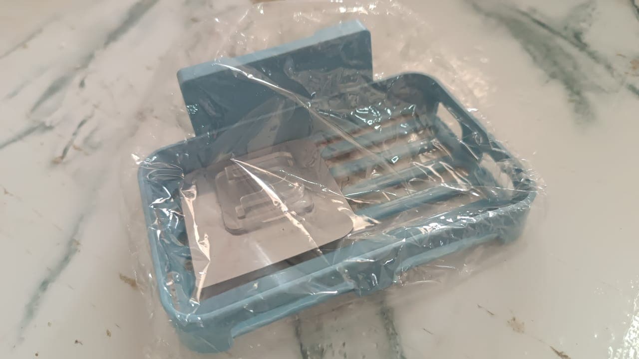 Bathroom & Kitchen Soap Holder: Self-Adhesive ,Sabudani (Plastic Box) thumbnail 7