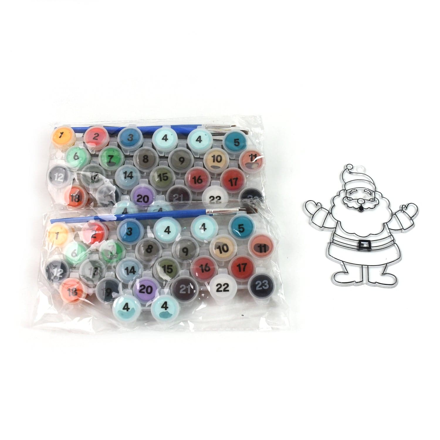Paint by Number Kits 2 Set 24 Number Color, 6 paint brushes (2 Set) thumbnail 5