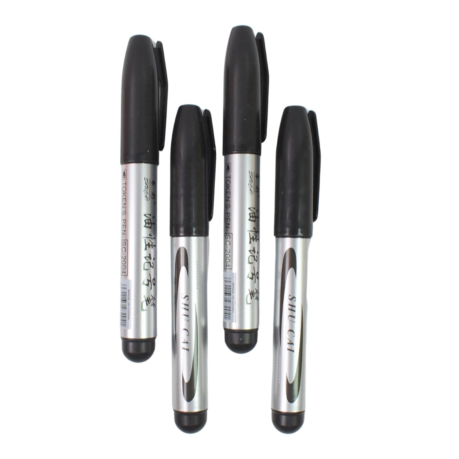 Black Marker used in all kinds of school, college (4 Pcs Set) thumbnail 5