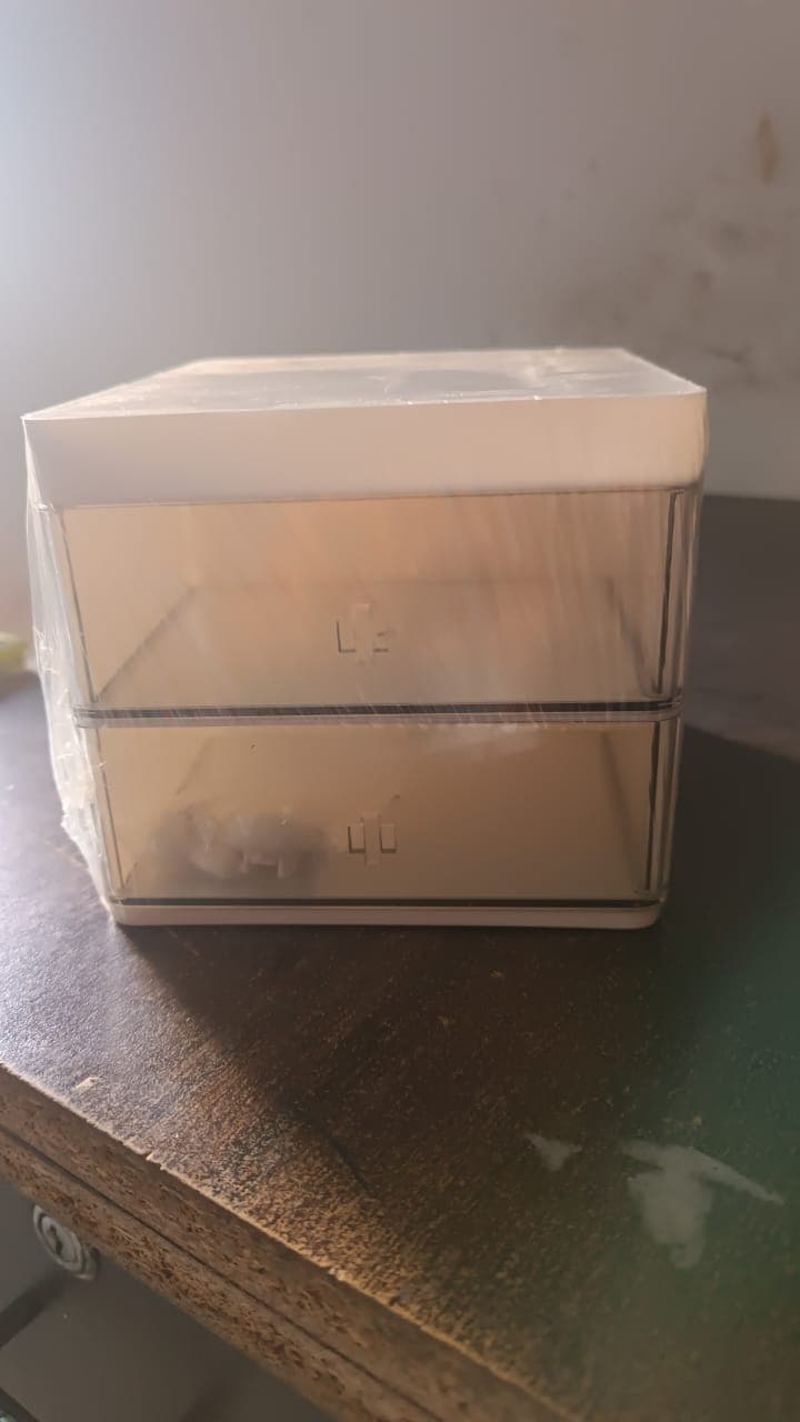 2 Layer 5 Compartment Desk Organizer with Transparent Drawer (1 Pc / 15—13—11 Cm) thumbnail 11