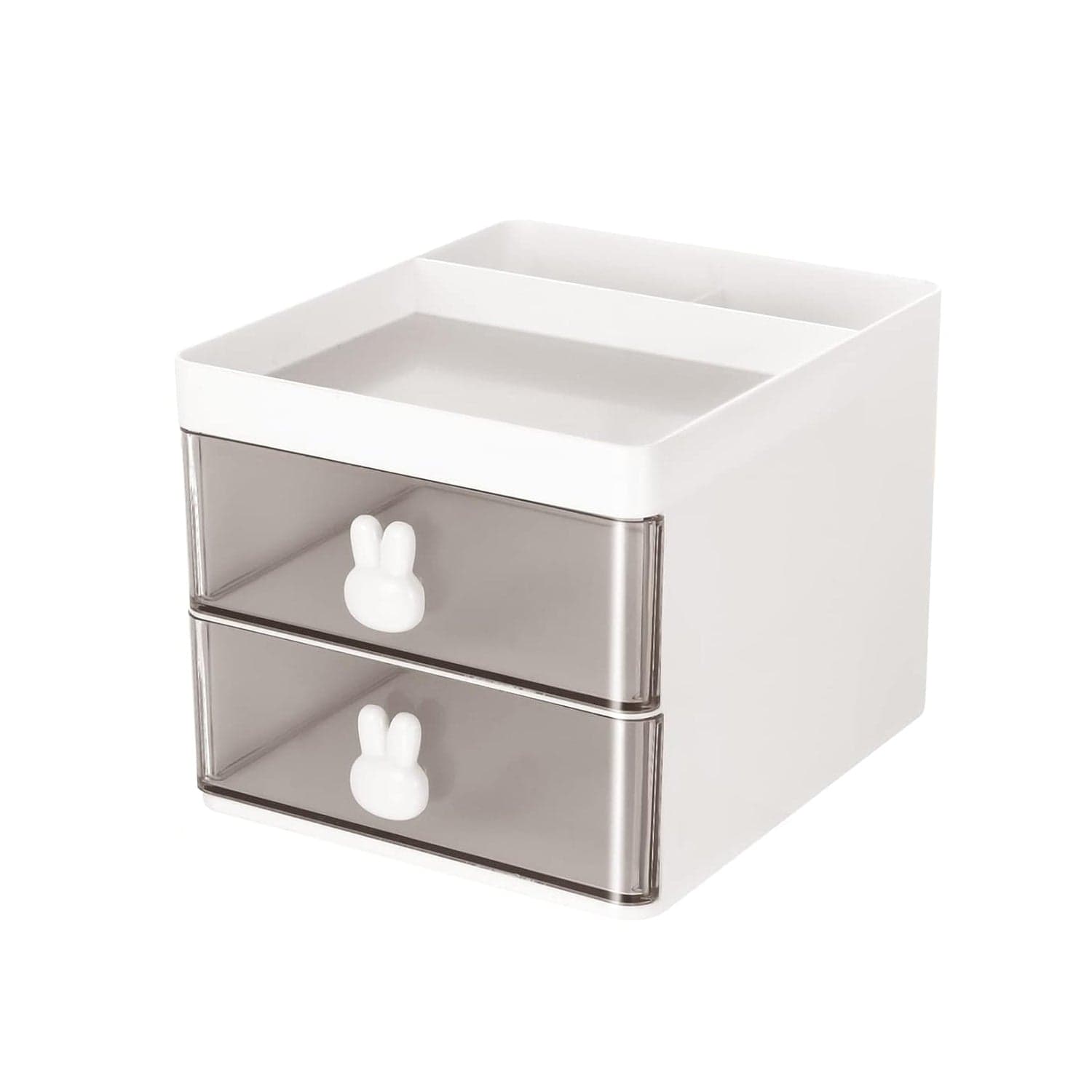 2 Layer 5 Compartment Desk Organizer with Transparent Drawer (1 Pc / 15—13—11 Cm) thumbnail 5