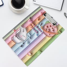 Wooden Paper Clipboard Writing Pad with Clip (1 Pc / 31—22 Cm)