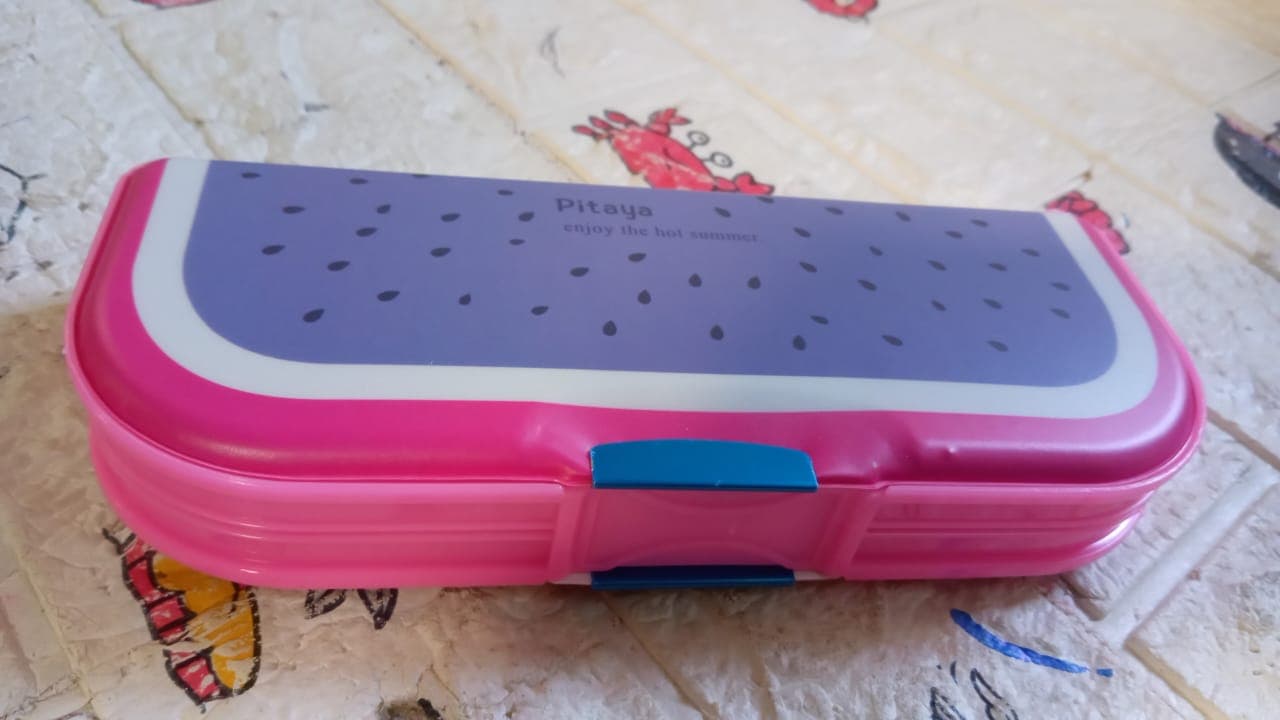 Multipurpose Cartoon Pencil Box of 2-Compartment Compass Box for Kids (Mix Color 1 Pc) thumbnail 7