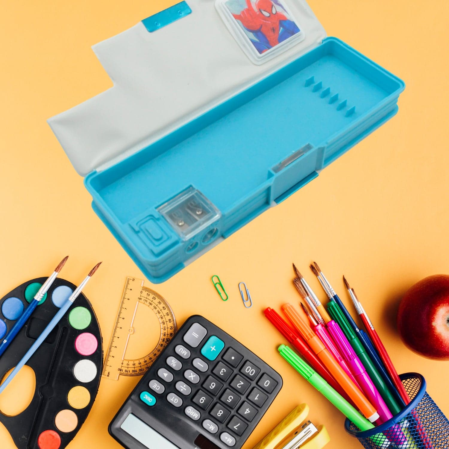 Cartoon Multi-functional Geometry Box with Calculator & Double Sharpener thumbnail 1