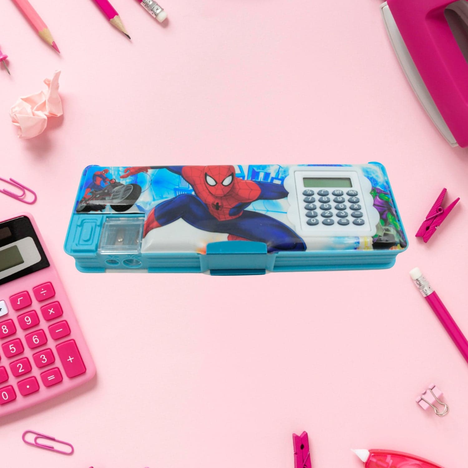 Cartoon Multi-functional Geometry Box with Calculator & Double Sharpener thumbnail 3