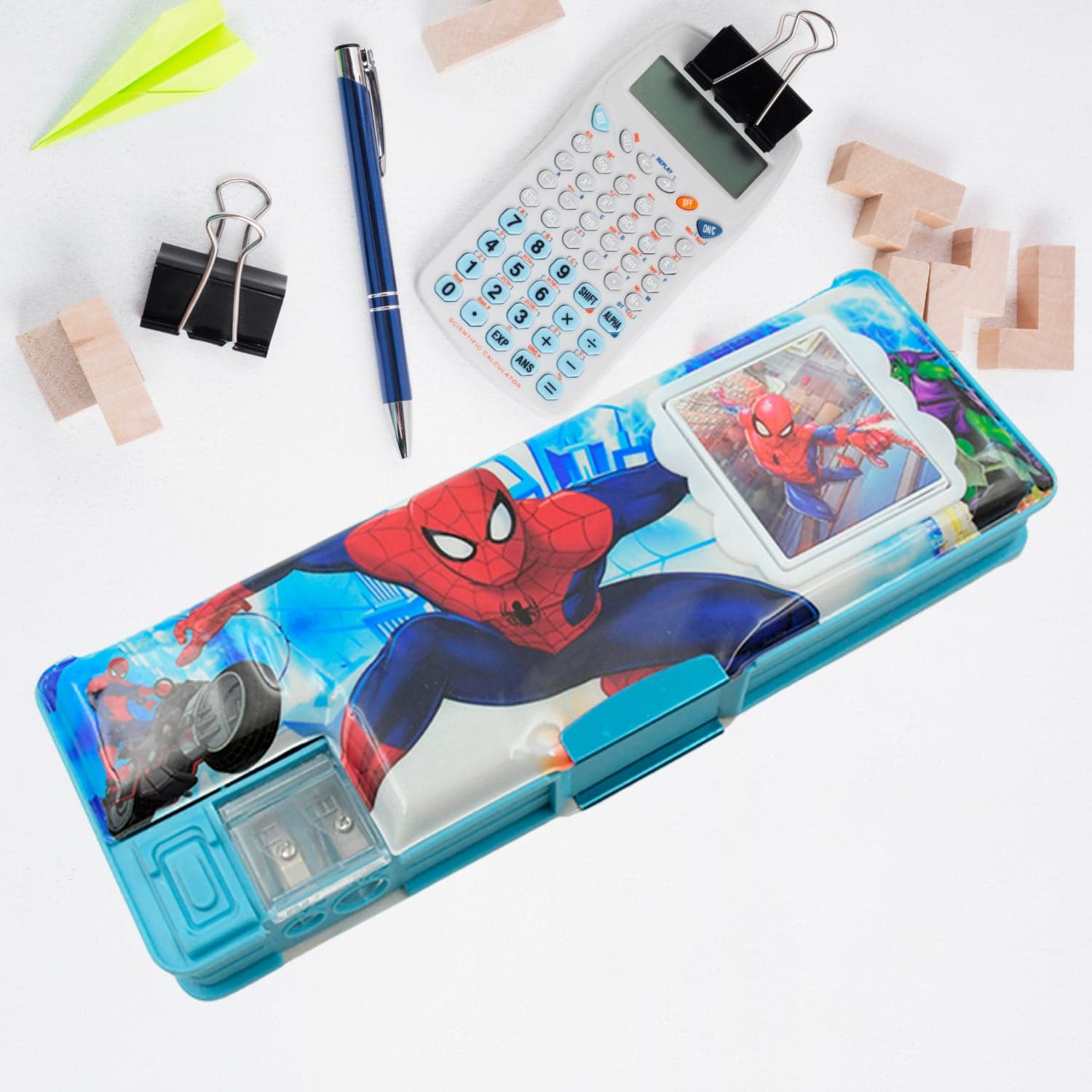 Cartoon Multi-functional Geometry Box with Calculator & Double Sharpener thumbnail 4
