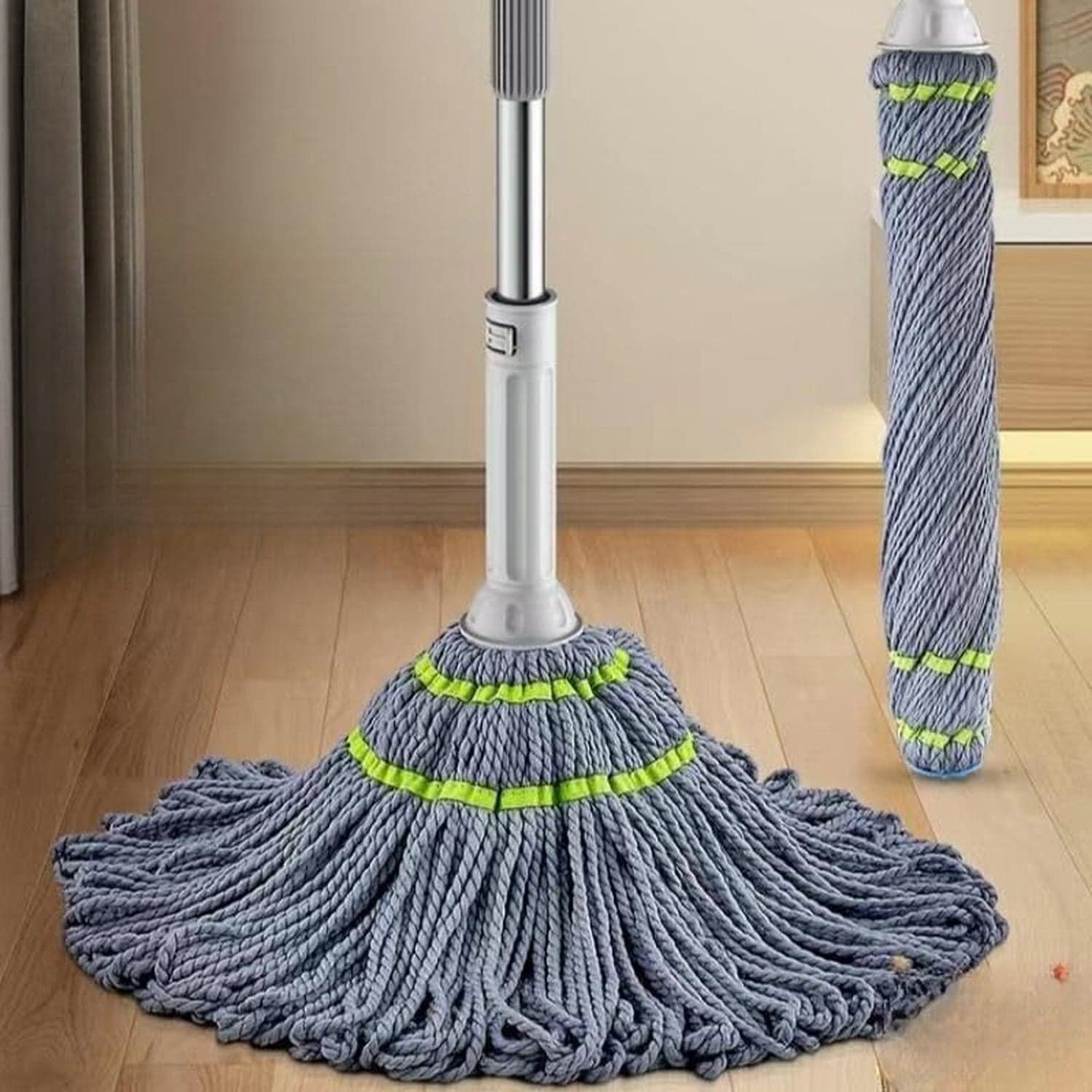 Squeeze Twist Mop Self Wringing Mop, Stainless Steel Handle (1 Pc) thumbnail 1