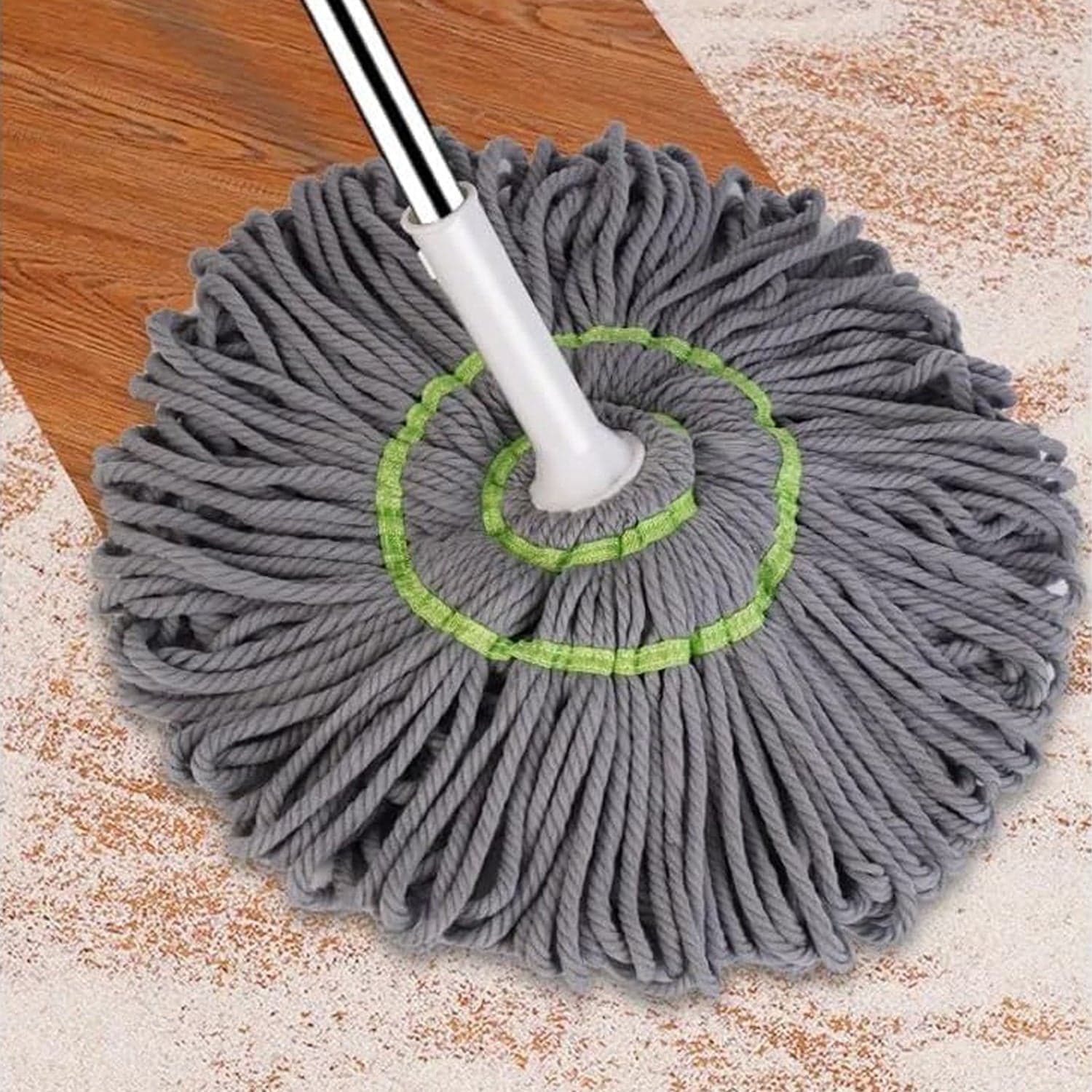Squeeze Twist Mop Self Wringing Mop, Stainless Steel Handle (1 Pc) thumbnail 6