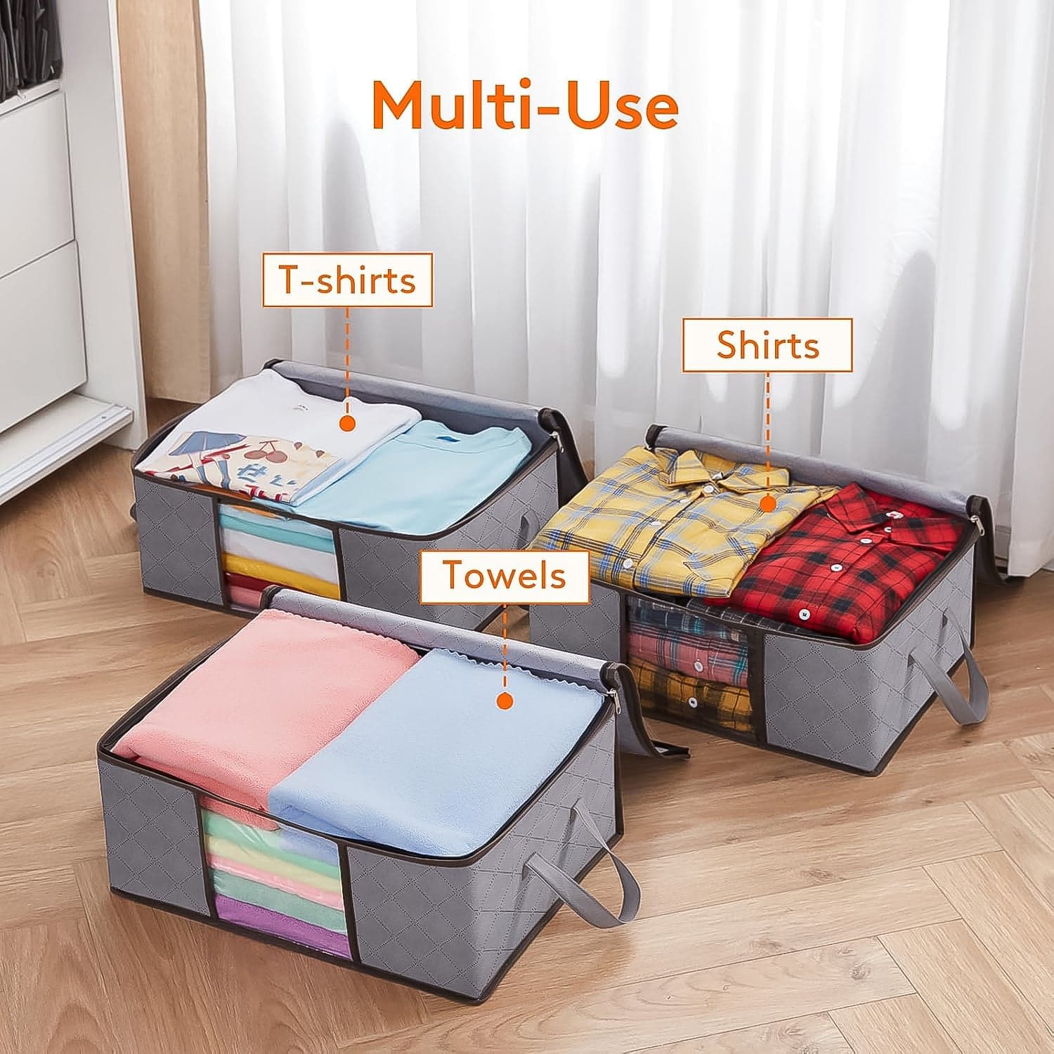 Foldable Storage Organizer Bag 1 Pc thumbnail 3
