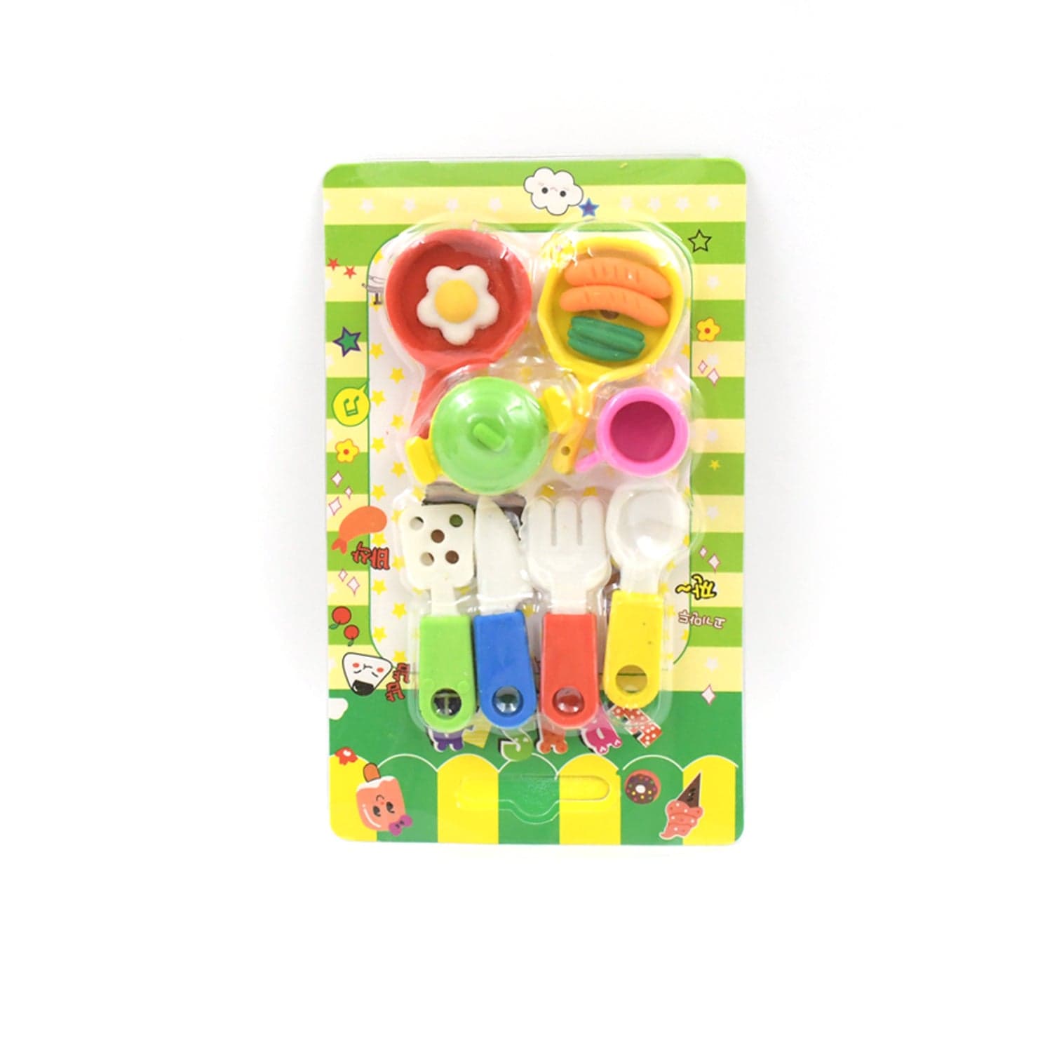 Fancy & Stylish Mini Erasers for Kids (8 Pc Set) - Fun Designs, Party Favors thumbnail 5