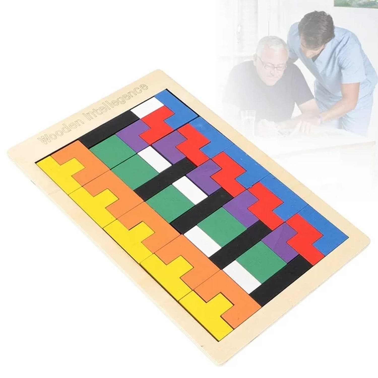 Wooden Blocks Puzzle Children's Educational Toys thumbnail 3
