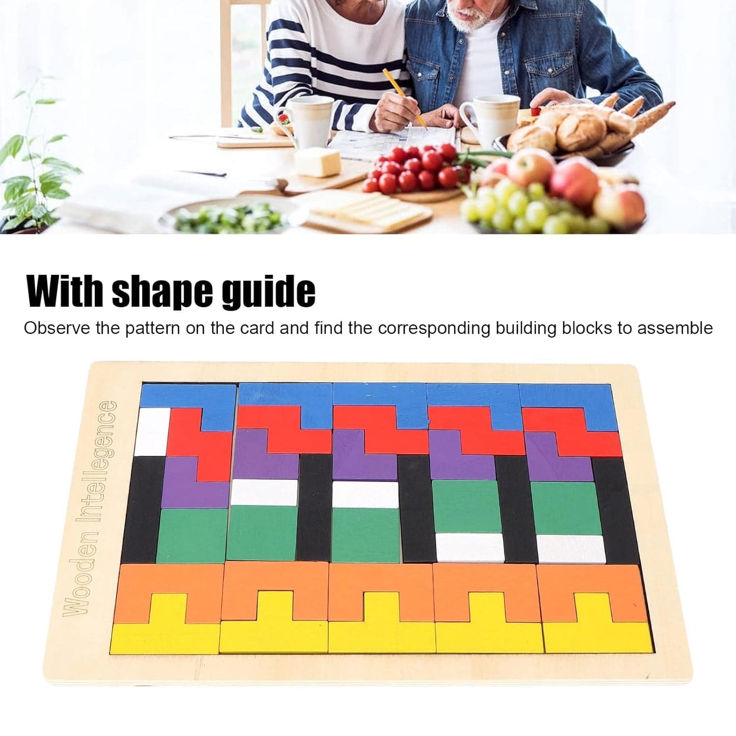 Wooden Blocks Puzzle Children's Educational Toys thumbnail 5