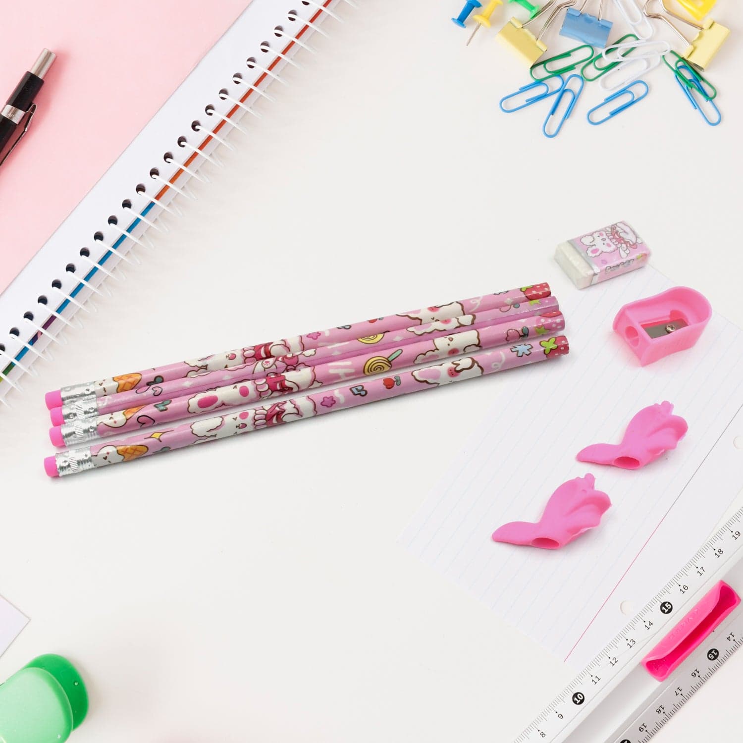Kids' Stationery Kit: Wooden Pencils, Sharpener, Eraser, Diary (9 Pc Set) thumbnail 6
