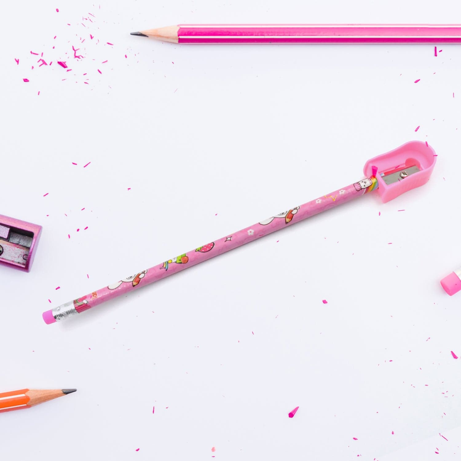 Kids' Stationery Kit: Wooden Pencils, Sharpener, Eraser, Diary (8 Pc Set) thumbnail 7