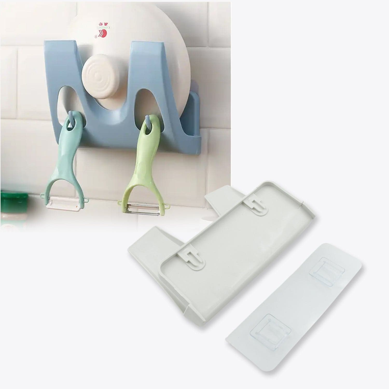Multifunction Kitchen Rack: Plate, Dish Rack, Pot Lid Holder (Wall Mounted) thumbnail 5