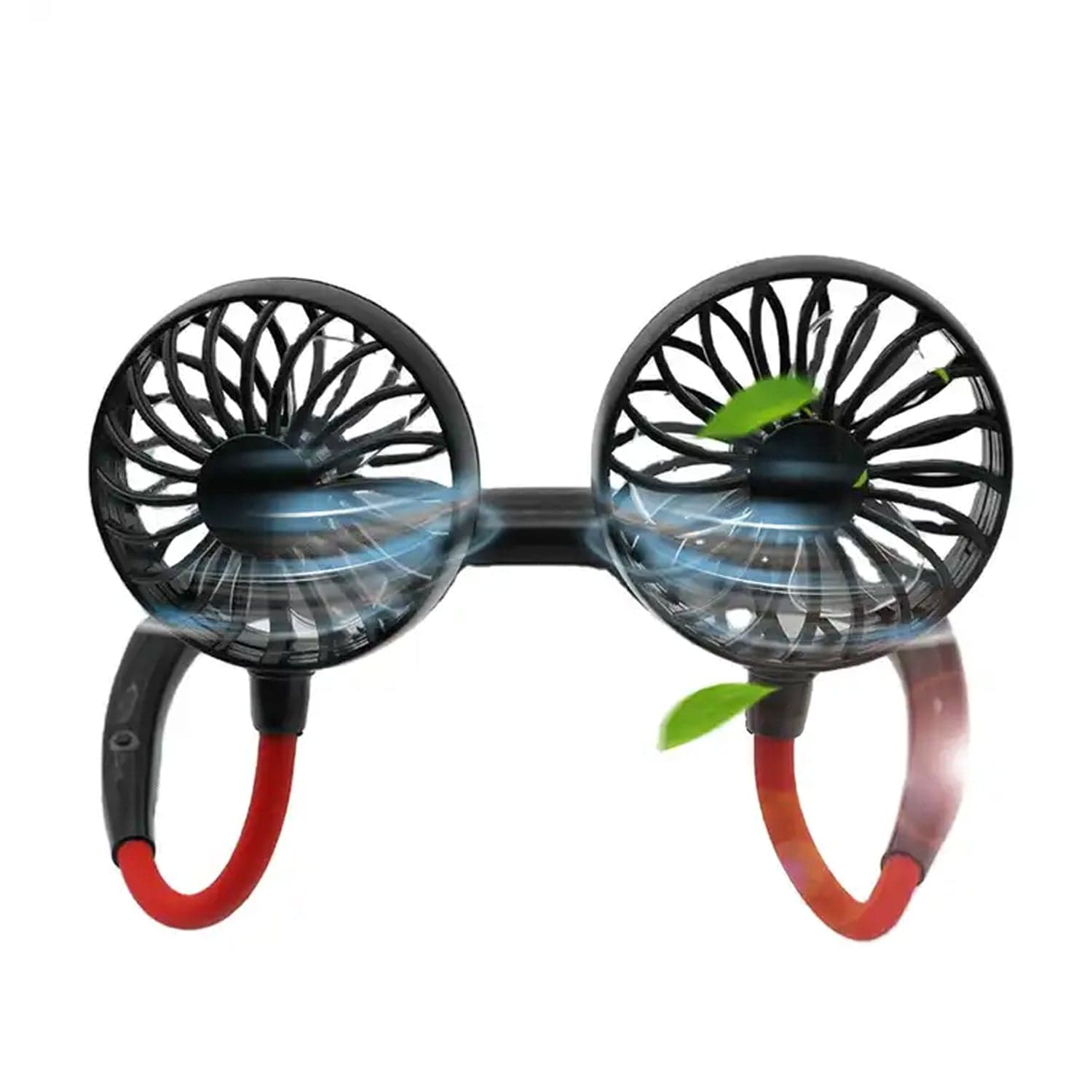 Hand Free Personal Fan - Portable Usb Battery Rechargeable Mini Fan - Headphone Design Wearable Neckband Fan Necklance Fan Cooler Fan For Home thumbnail 8