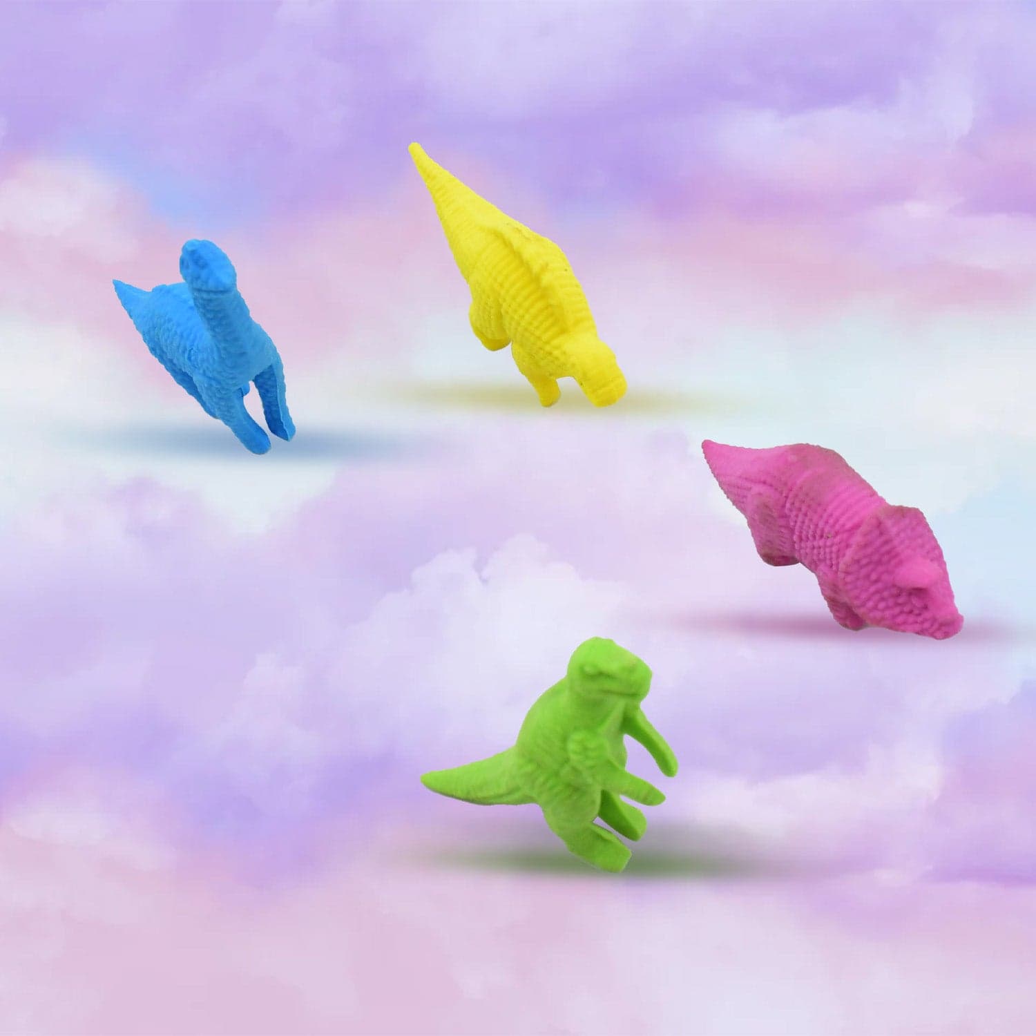 Small Dinosaur Shaped Erasers (4 Pc): Animal Erasers for Kids (School Supplies) thumbnail 5