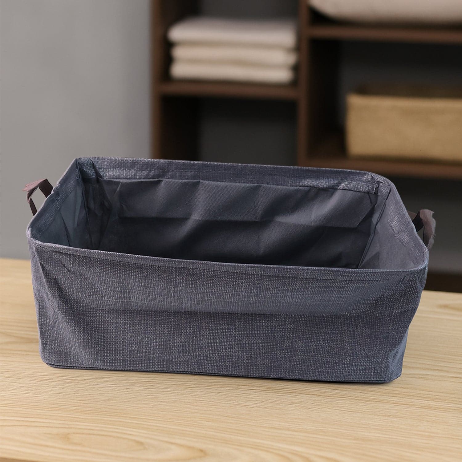 Foldable Cloth Storage Organizer Bag With Handles (Approx 46x27Cm\1Pc) thumbnail 4