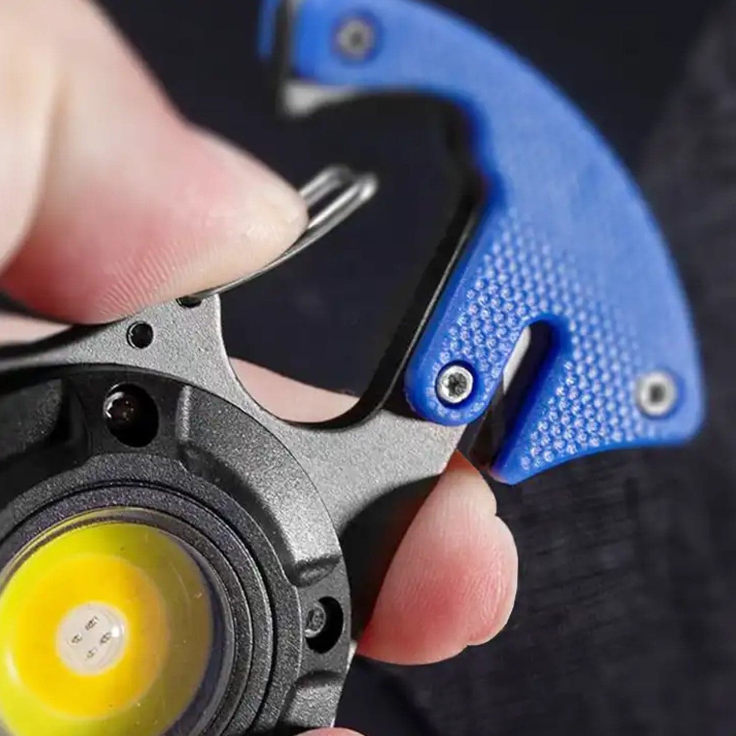 Keychain Led Flashlight Rechargeable Multi Function 6 Lighting Modes Pocket Key Chain Flash Light Usb For Outdoor Camping thumbnail 6