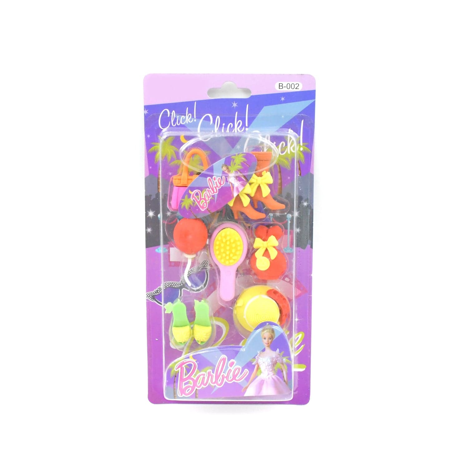 Fancy & Stylish Mini Erasers for Kids (9 Pc Set) - Fun Designs, Party Favors thumbnail 3