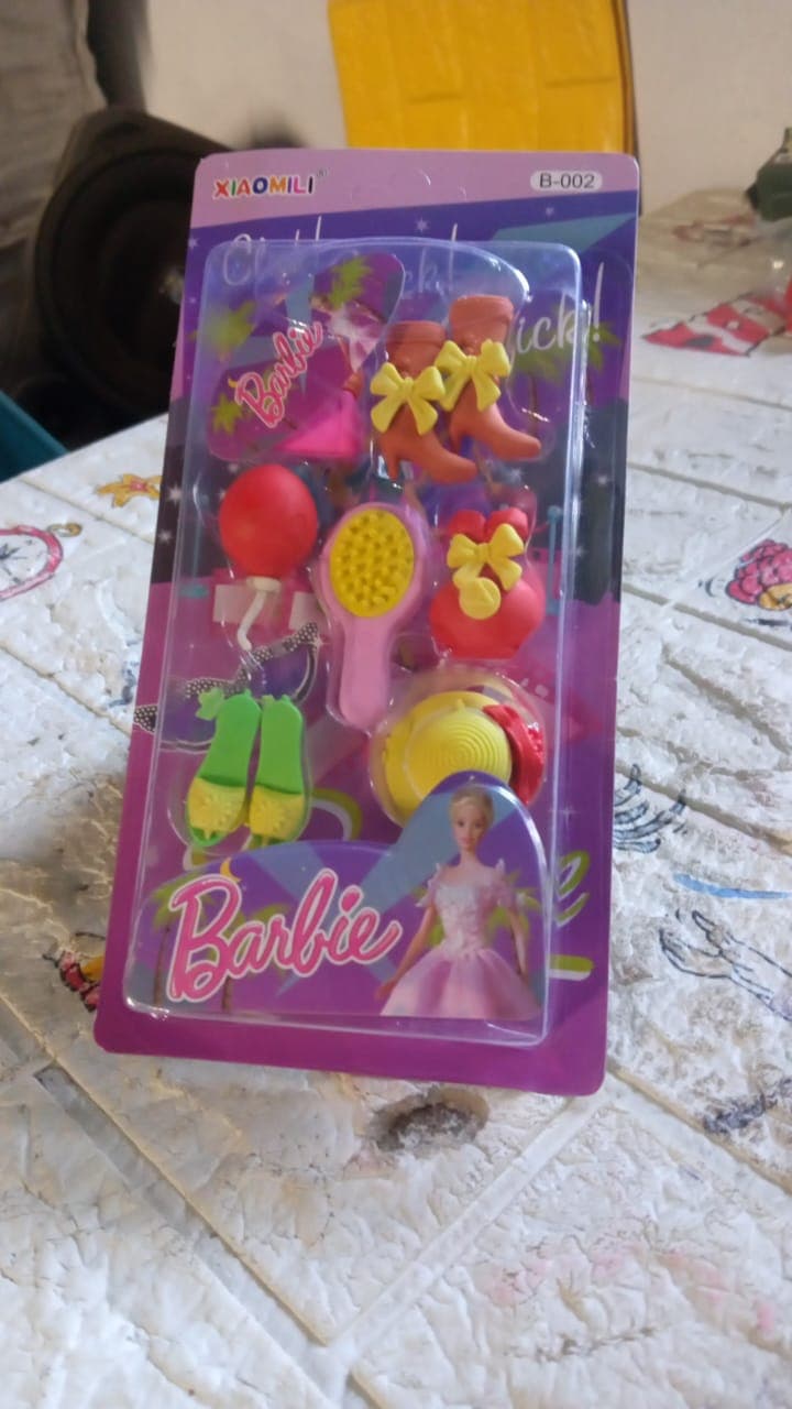 Fancy & Stylish Mini Erasers for Kids (9 Pc Set) - Fun Designs, Party Favors thumbnail 5