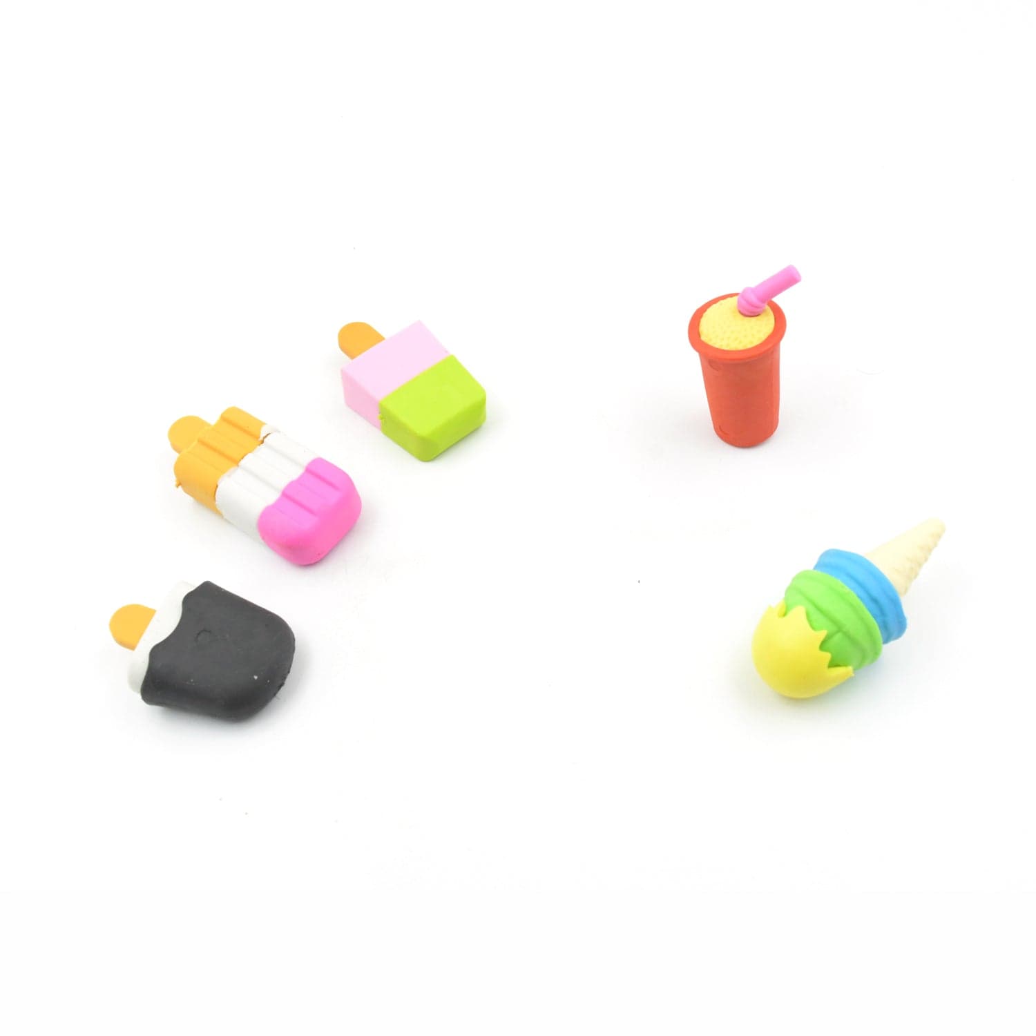 Mini Eraser Set for Kids (5 Pieces) - Fun Designs, Party Favors, School Prizes thumbnail 7