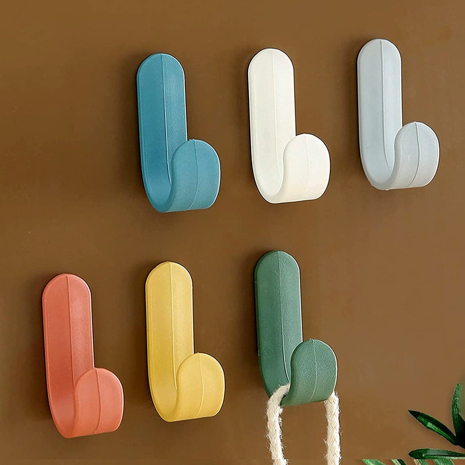 Self Adhesive Wall Hooks Waterproof Adhesive Sticky Round Hooks | Hanging Capacity 1 KG Max | Multipurpose Home Storage (20 Pcs Set) thumbnail 1