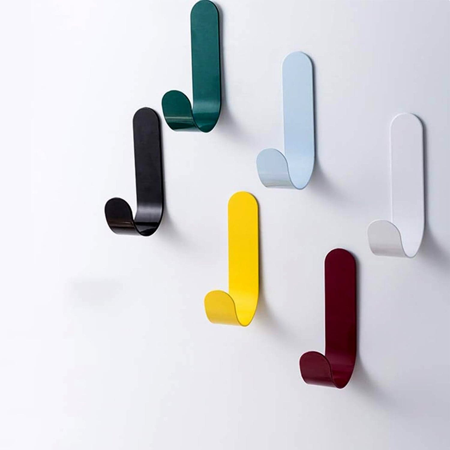 Self Adhesive Wall Hooks Waterproof Adhesive Sticky Round Hooks | Hanging Capacity 1 KG Max | Multipurpose Home Storage (20 Pcs Set) thumbnail 3