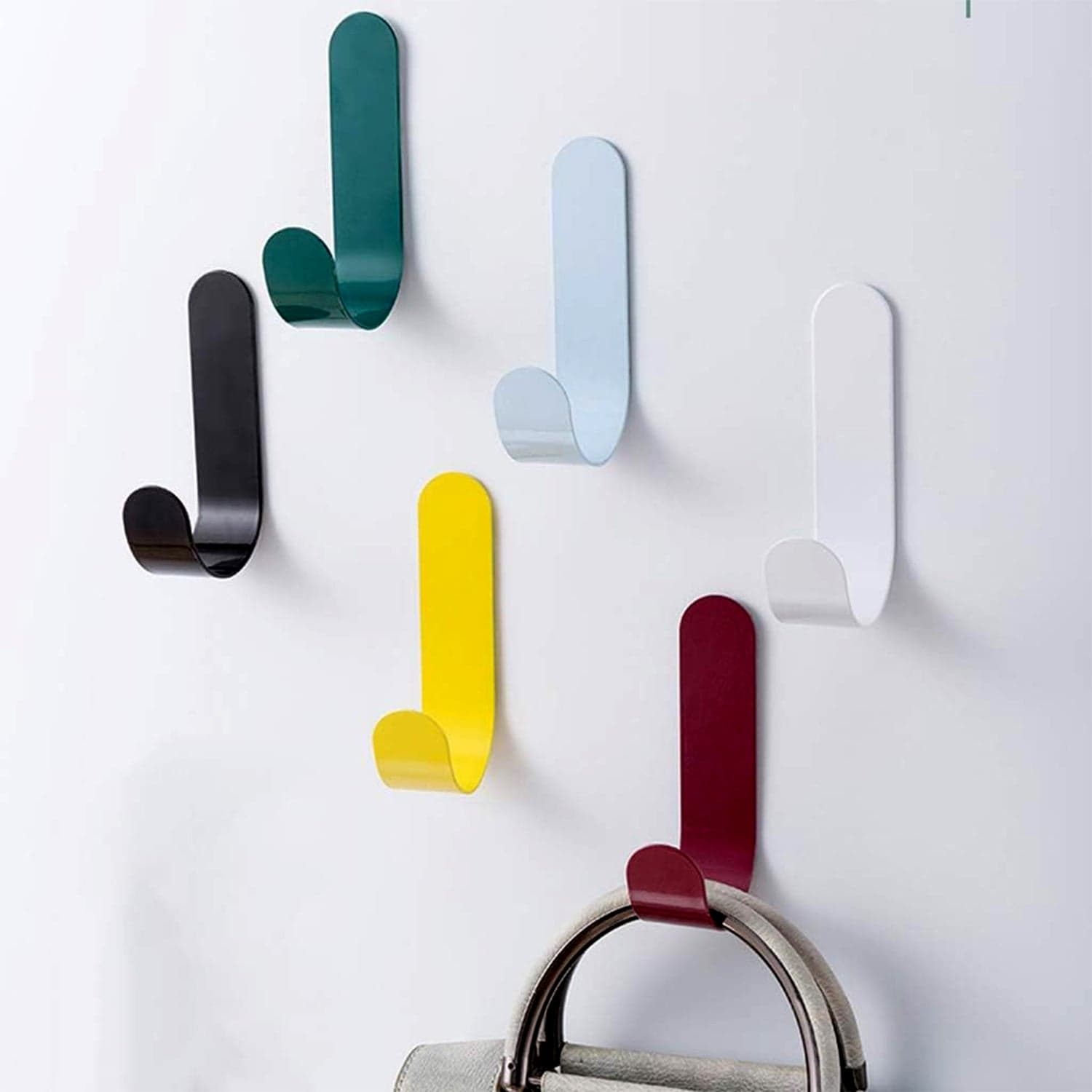 Self Adhesive Wall Hooks Waterproof Adhesive Sticky Round Hooks | Hanging Capacity 1 KG Max | Multipurpose Home Storage (20 Pcs Set) thumbnail 4