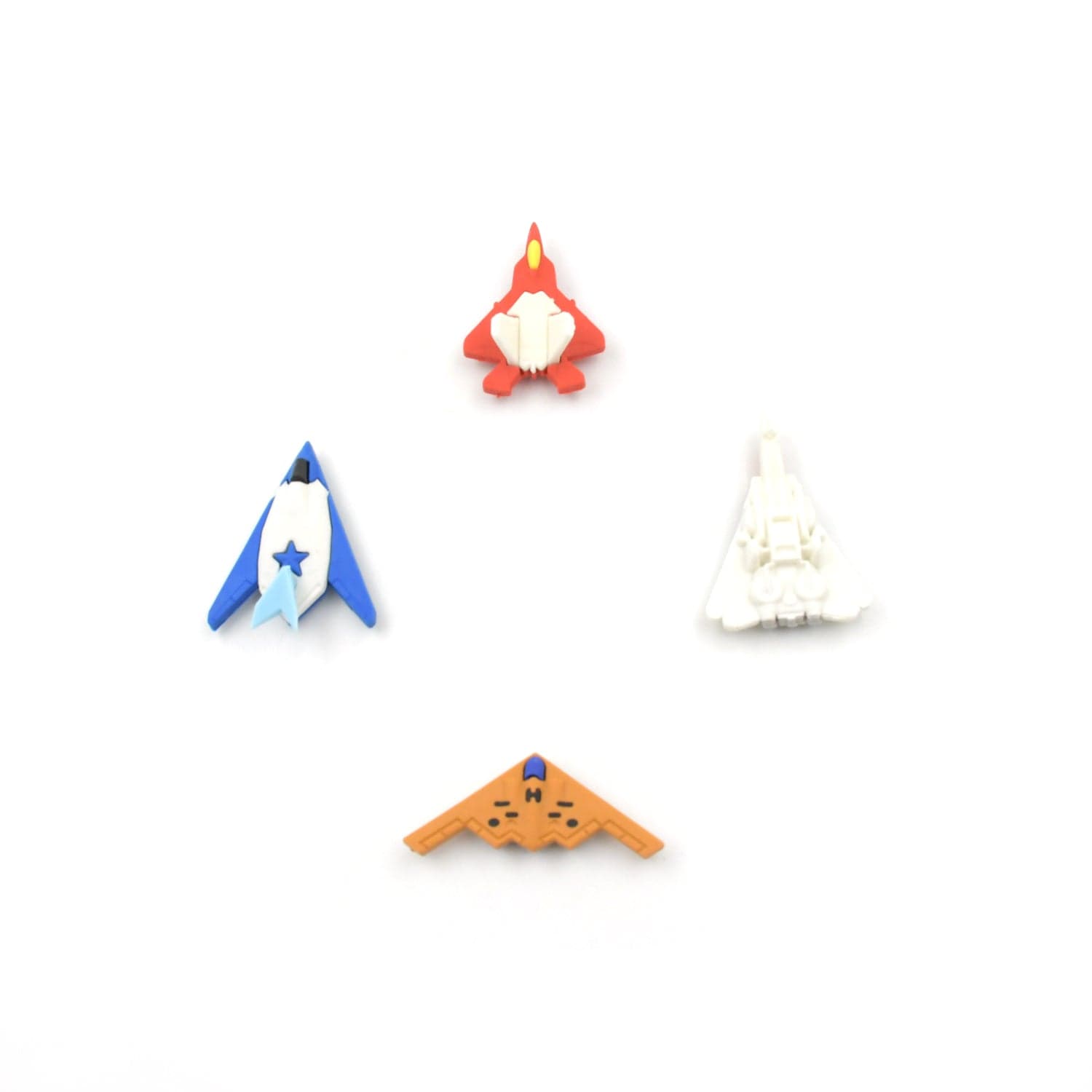 Fun Erasers for Kids: Gun & Plane Shapes (4-Pack, Gift Set) thumbnail 4
