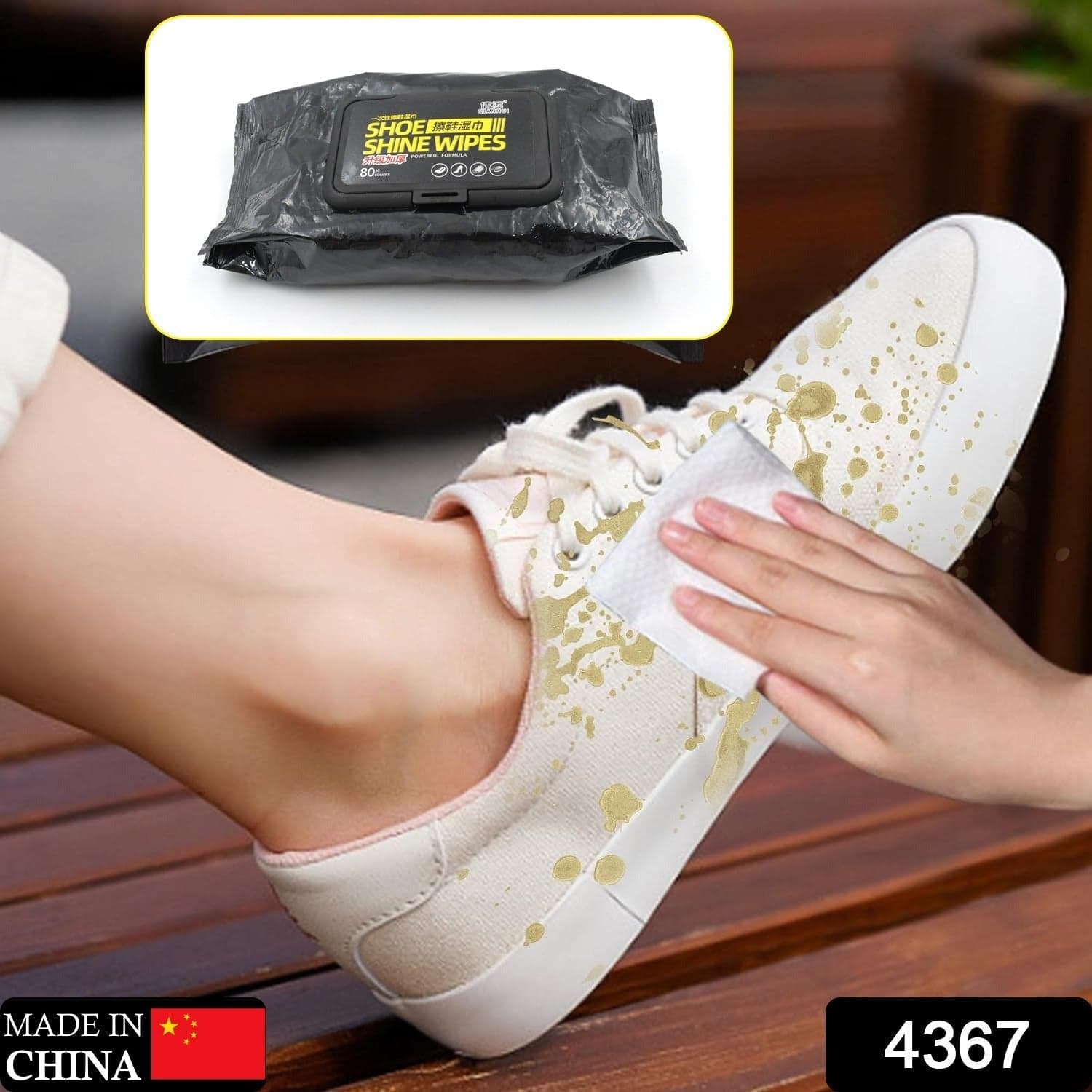 Shoe Cleaning Wet Wipes (80 Pack) - Travel Friendly! thumbnail 2