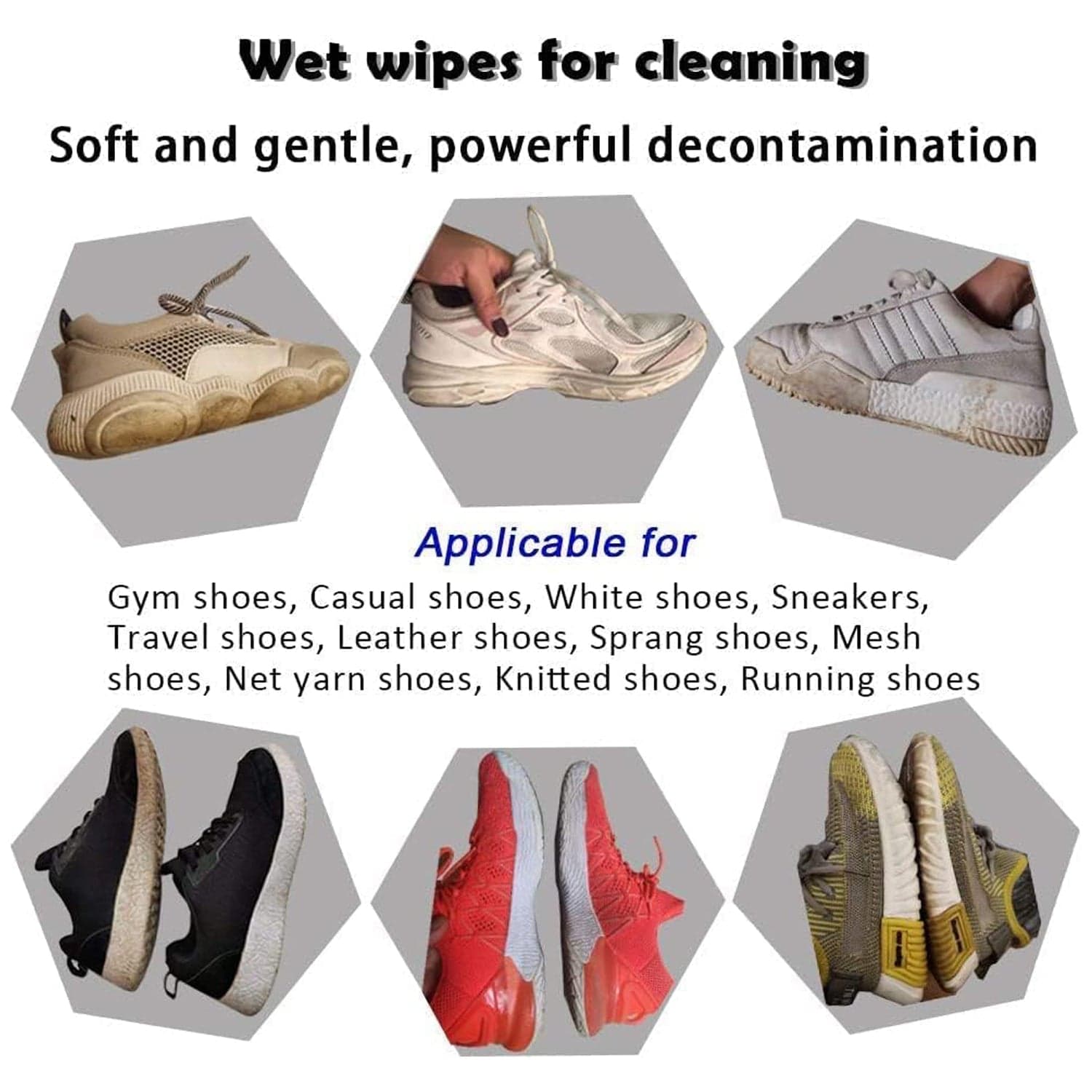 Shoe Cleaning Wet Wipes (80 Pack) - Travel Friendly! thumbnail 5
