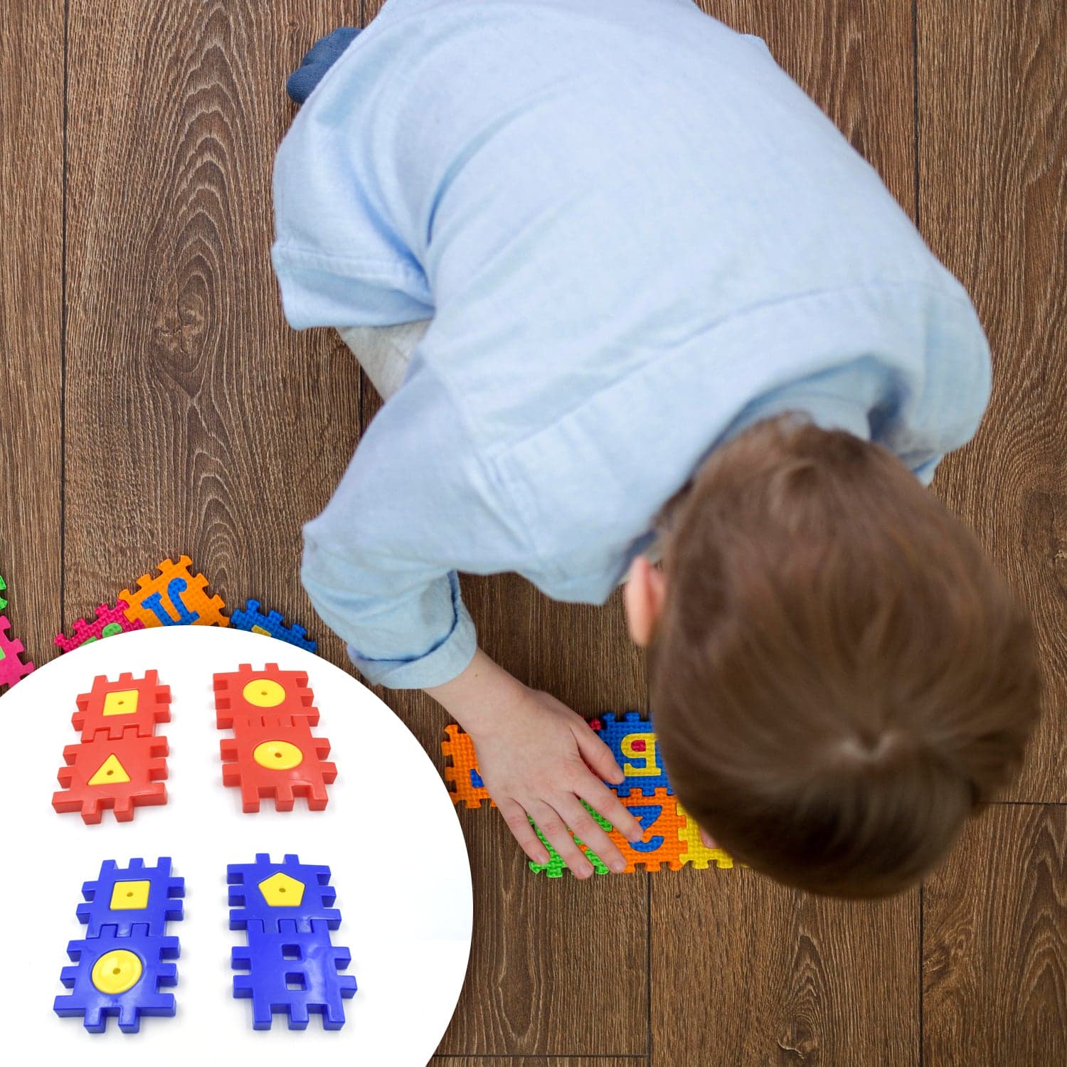 Colorful Digital Building Blocks Set - Educational Toys For Kids Aged 3-12 thumbnail 5