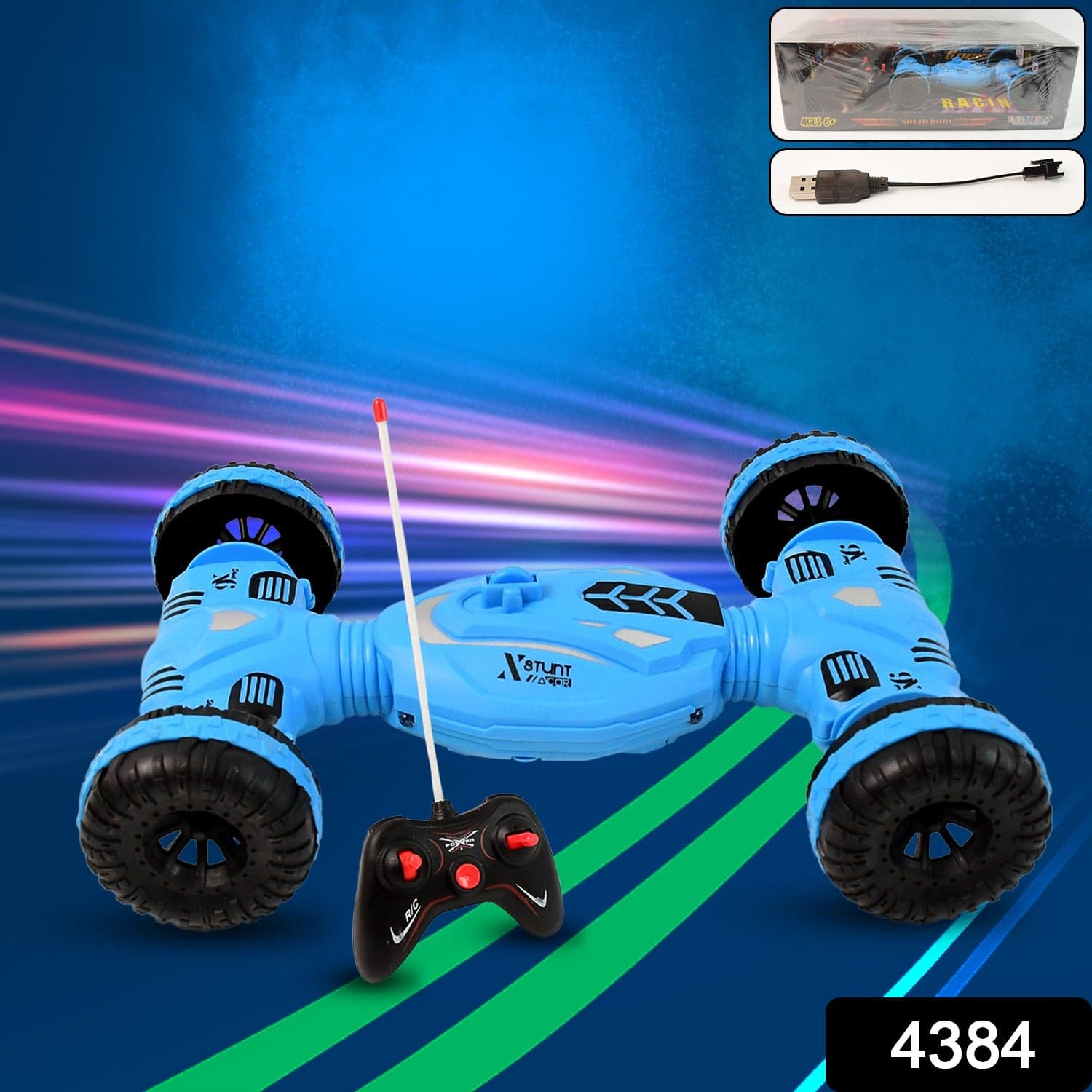 Electroplay Remote Control Car, RC Stunt Car Toys thumbnail 2