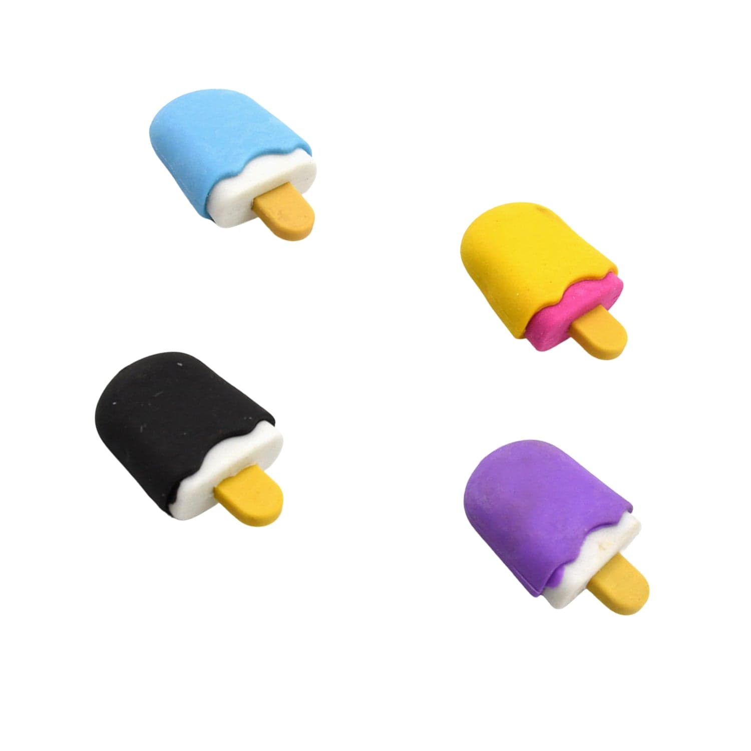 Cone, Donut & Lollipop Eraser Set for Kids' School Gifts (1 Set 4 Pc, Themed) thumbnail 5