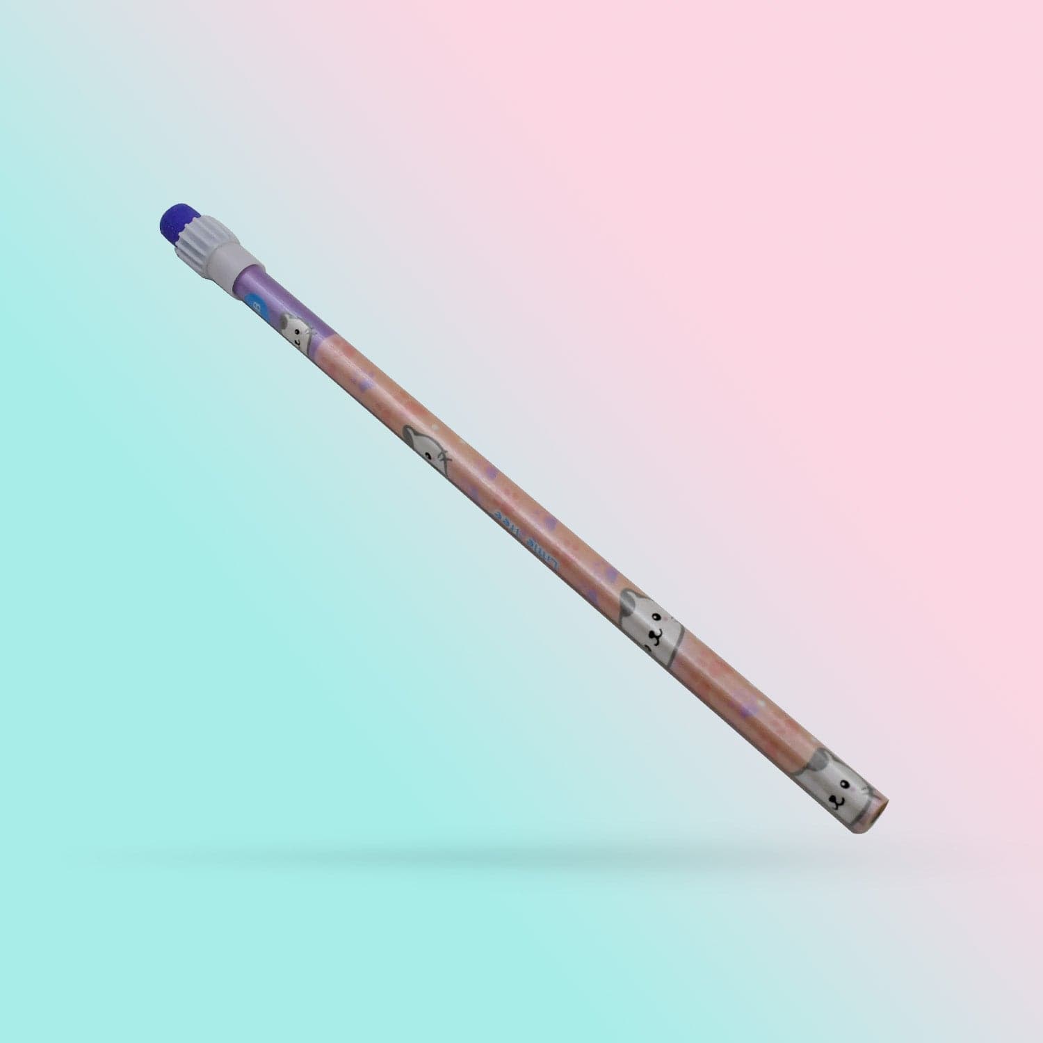 Cute Rabbit Bear Drawing Graphite Writing Pencil Set With Pencil Sharpener & Eraser thumbnail 3