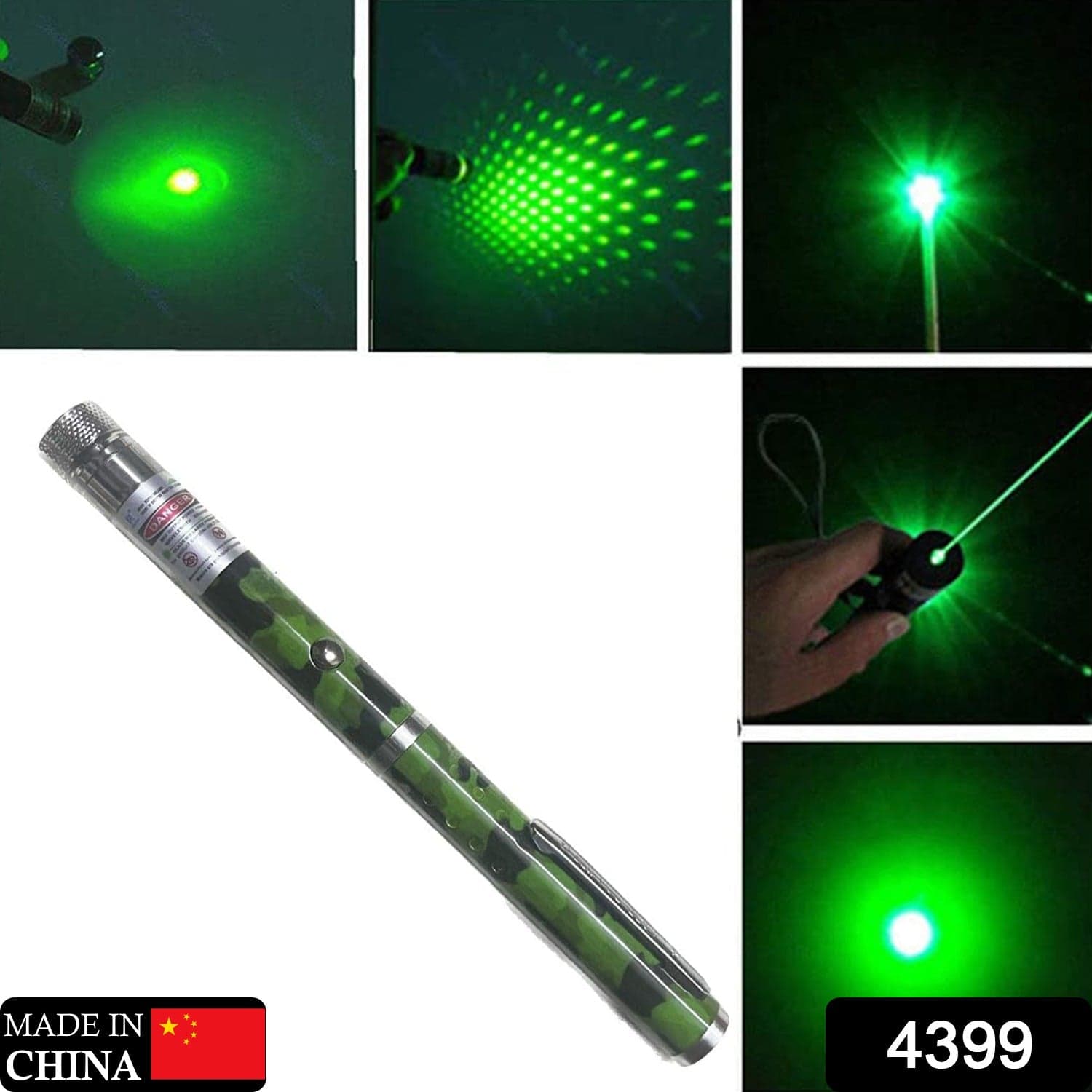 Green Multipurpose Laser Light Disco Pointer Pen Beam With Adjustable Antena Cap To Change Project Design thumbnail 2