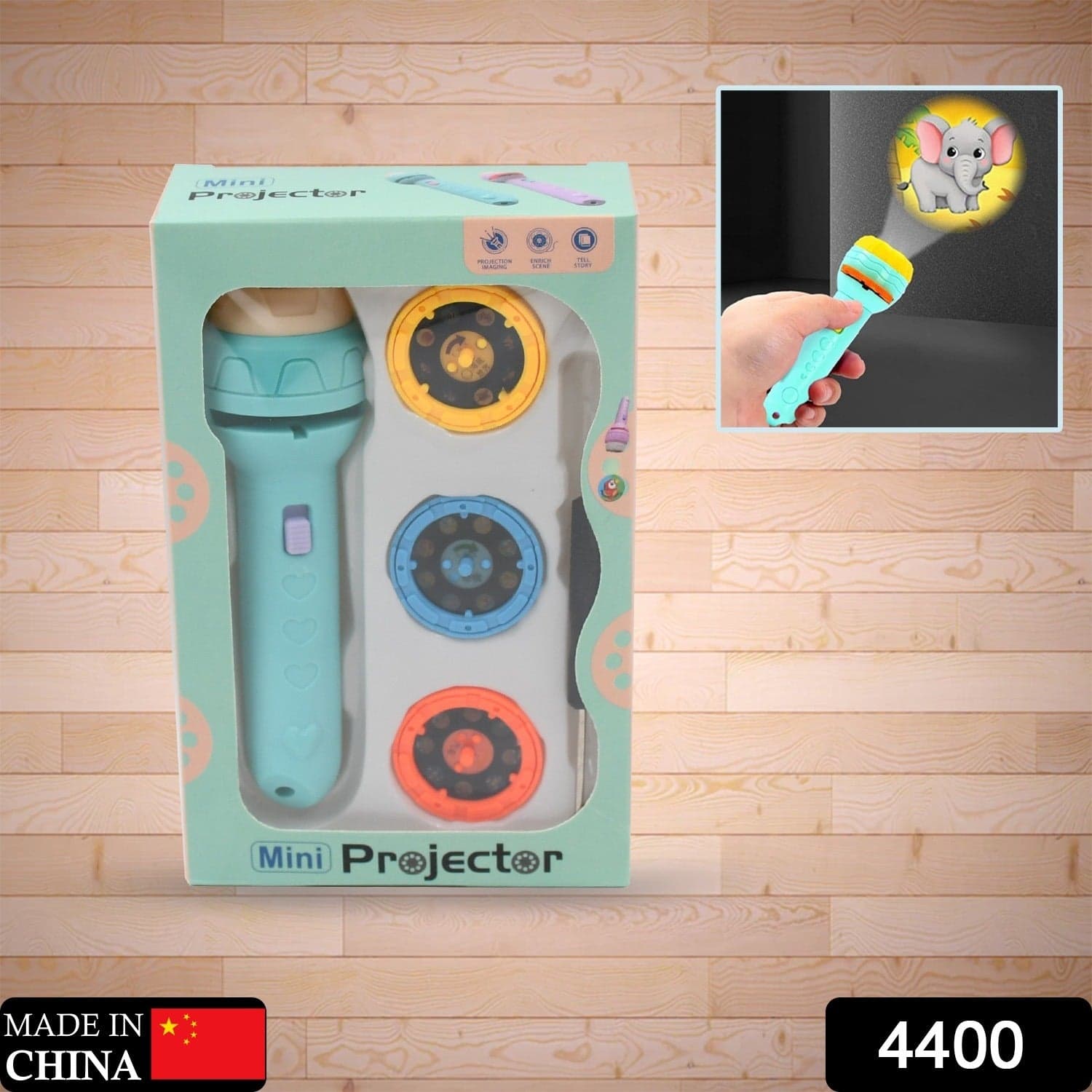 Mini Slide Projector For Kids With 3 Slide And Animated Pattern thumbnail 2