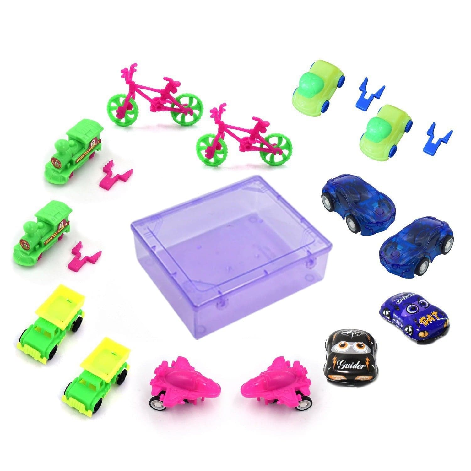 Toys for Kids Friction Powered Vehicle Toy for Baby Push & Go Toys Combo Set for Boys & Girls ( Pack of 15) thumbnail 1