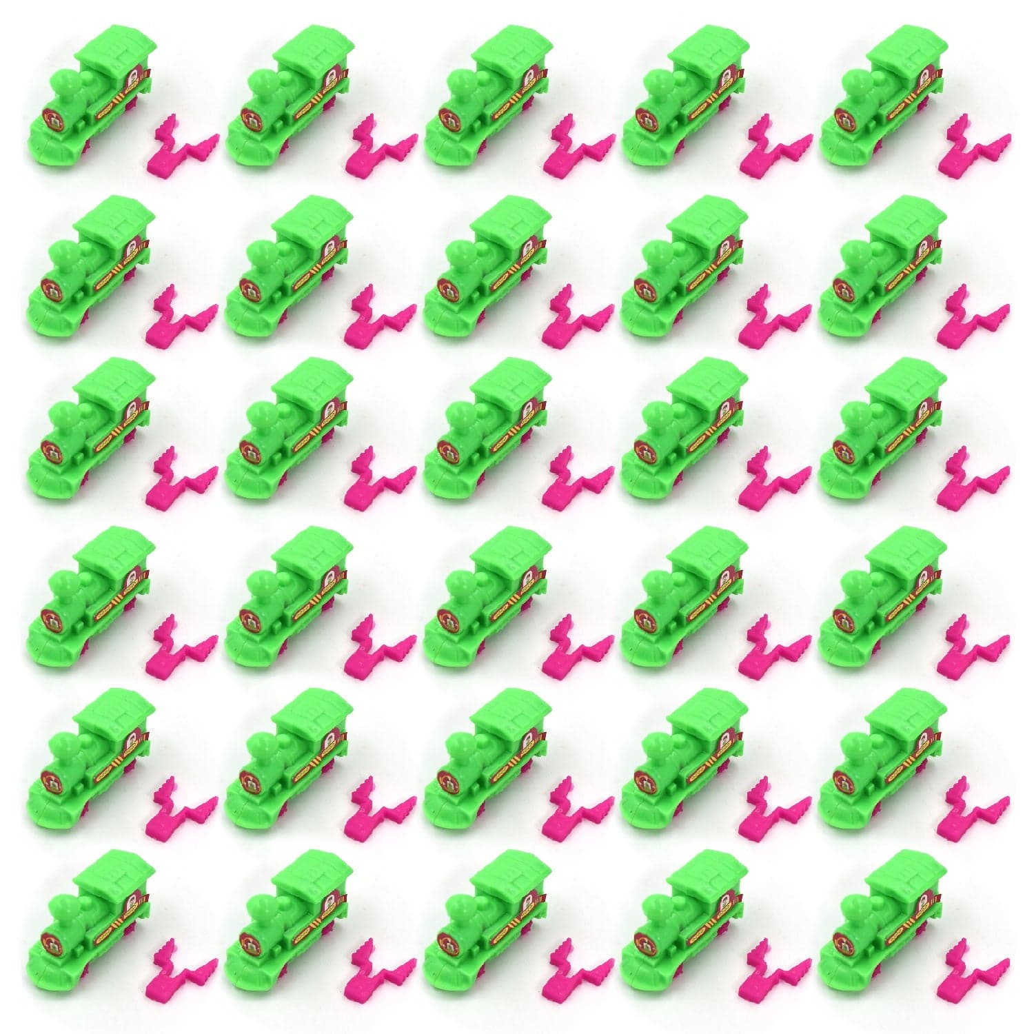 30pc Pull Along Back train Friction Power Toy Vehicle Push and Go Crawling Toys Baby thumbnail 7