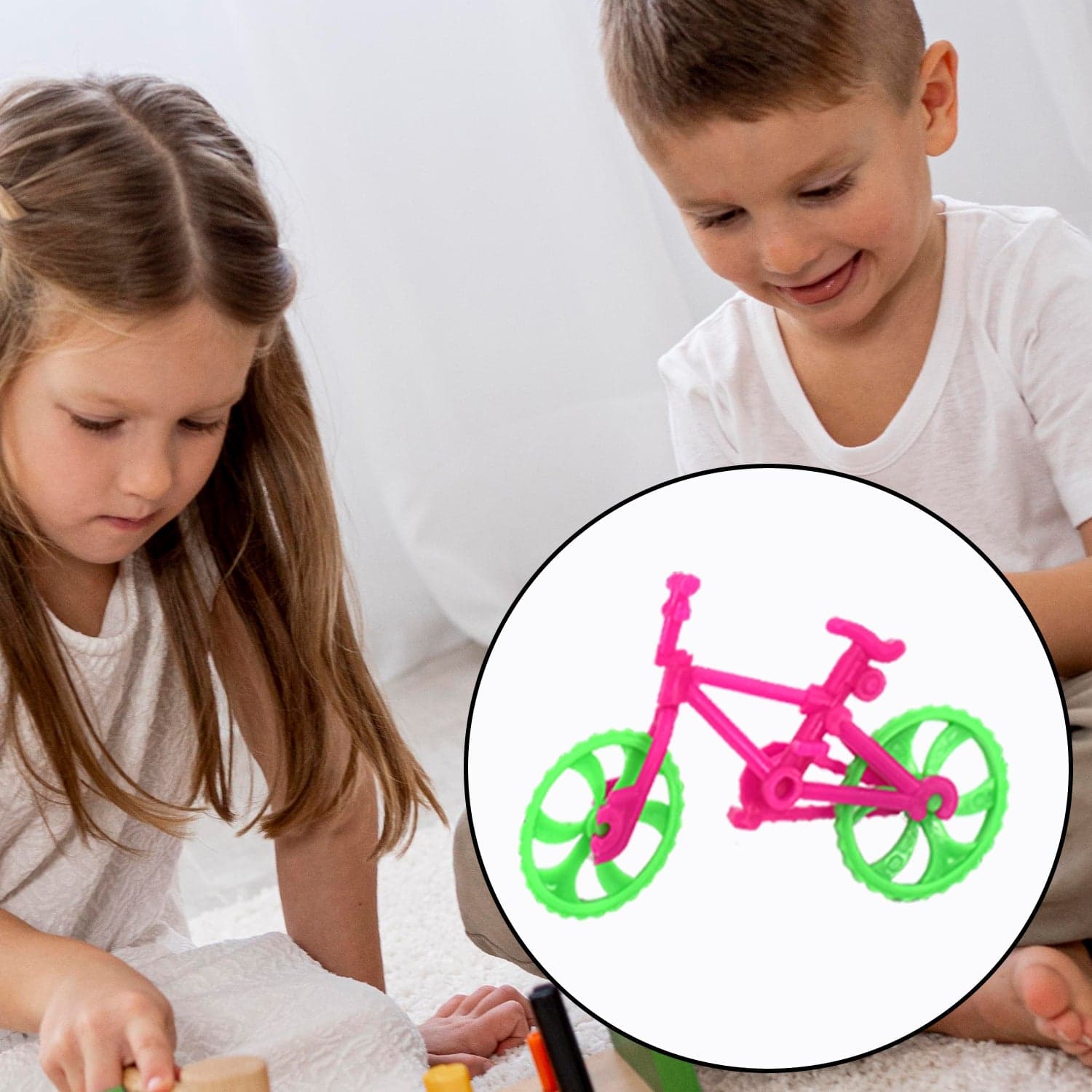 30-Piece Small Bicycle Toy Set for Kids of Fun and Educational Play thumbnail 3
