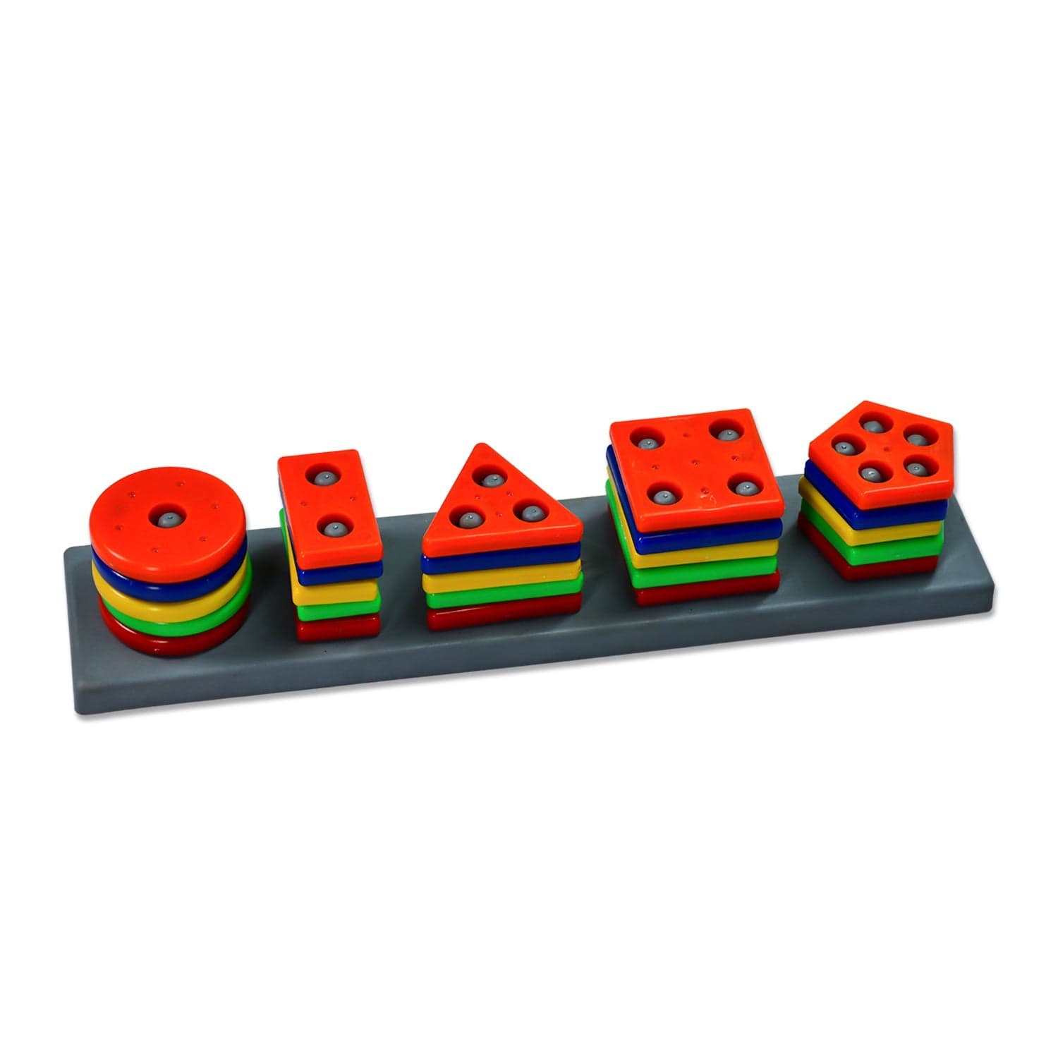 Geometric Brick with box- 5 Angle Matching Column Blocks for Kids - Preschool Educational Learning Toys. thumbnail 4