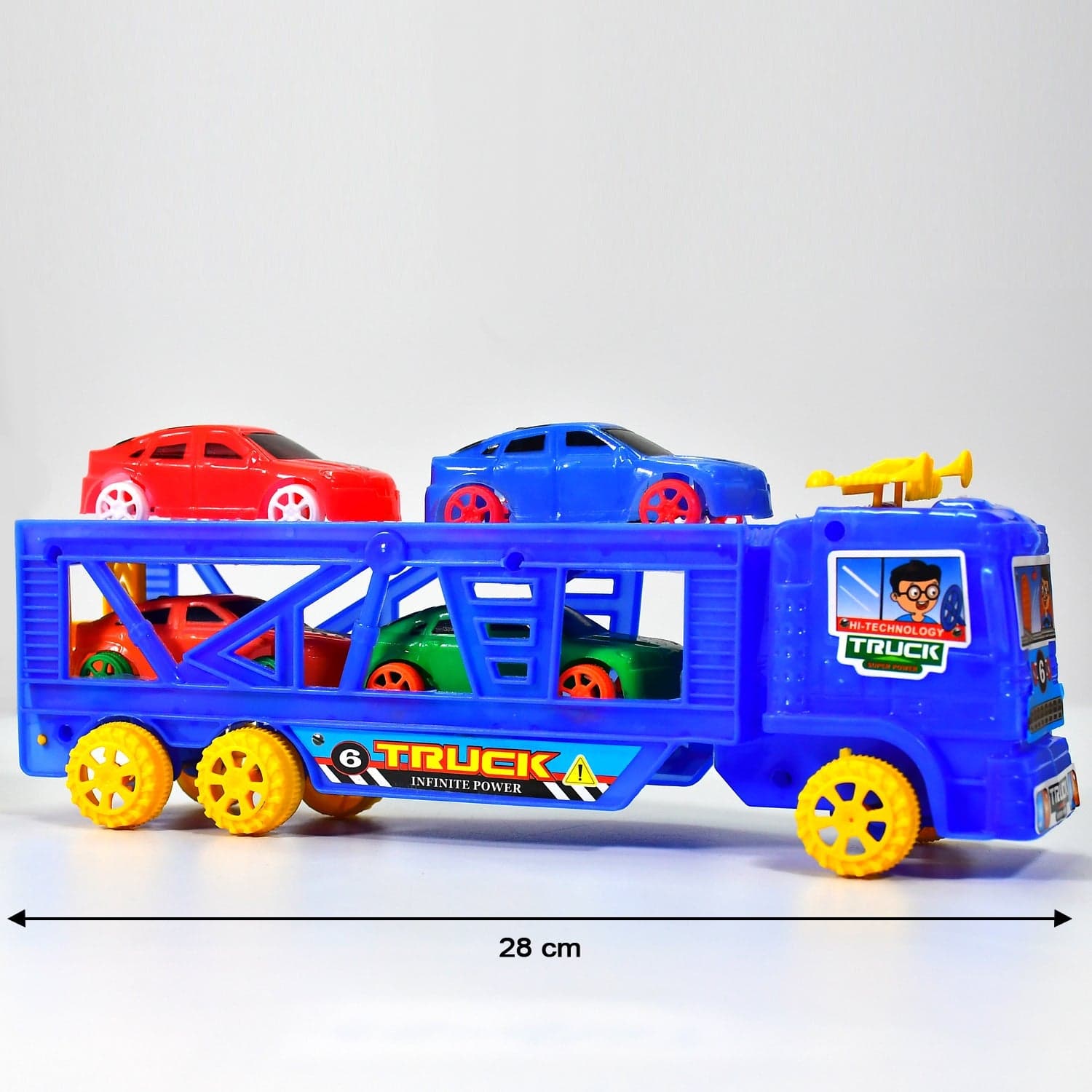 Toy Set Truck with 4 Mini Cars Toy Vehicles for Children thumbnail 4