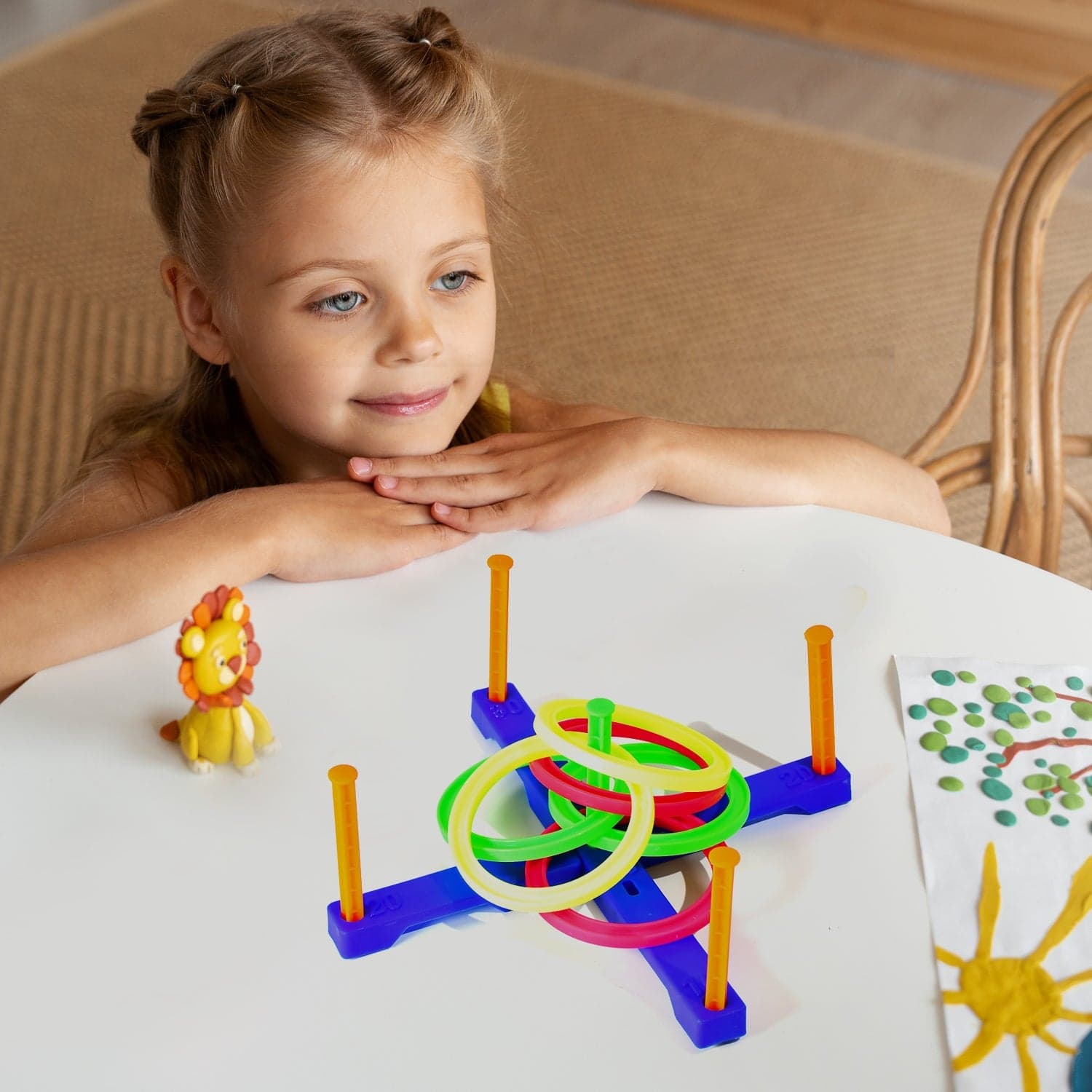 Ringtoss Junior Activity Set for kids for indoor game plays and for fun. thumbnail 3
