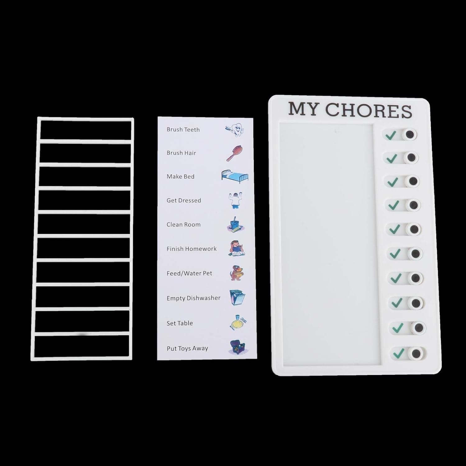 Portable My Chores Home Note Board Management Planning Memo Boards Reminding Time. (Size :- 20x12Cm) thumbnail 9