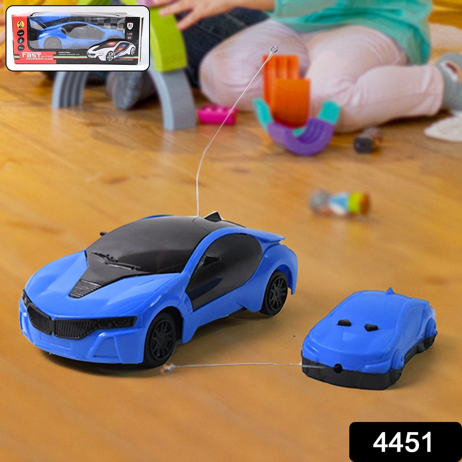 Remote Control Fast Modern Racing Car 3D Light with Go Forward And Backward thumbnail 2