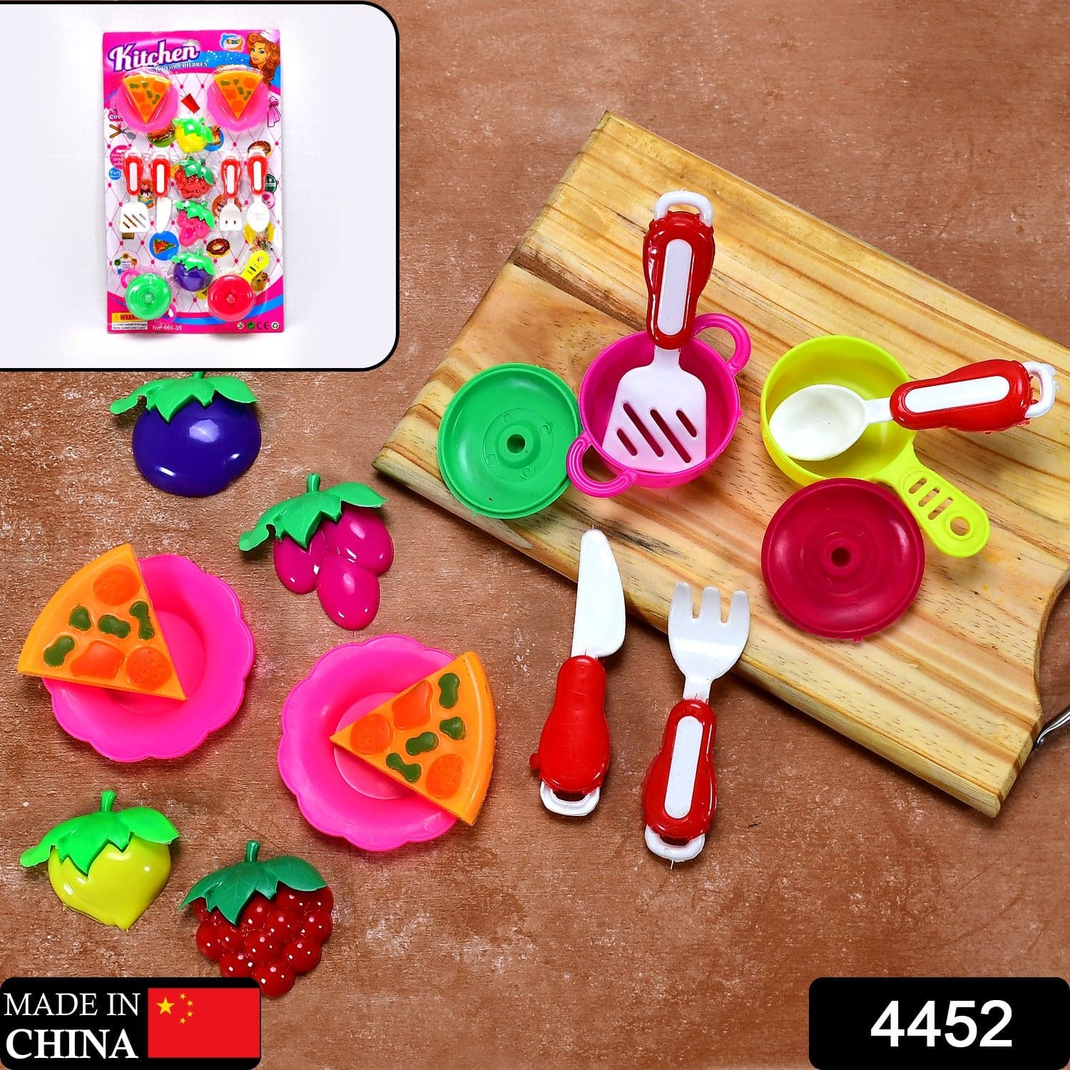 Plastic Kitchen Set Tea Party Kitchen Set Toy for Girls Boys thumbnail 2