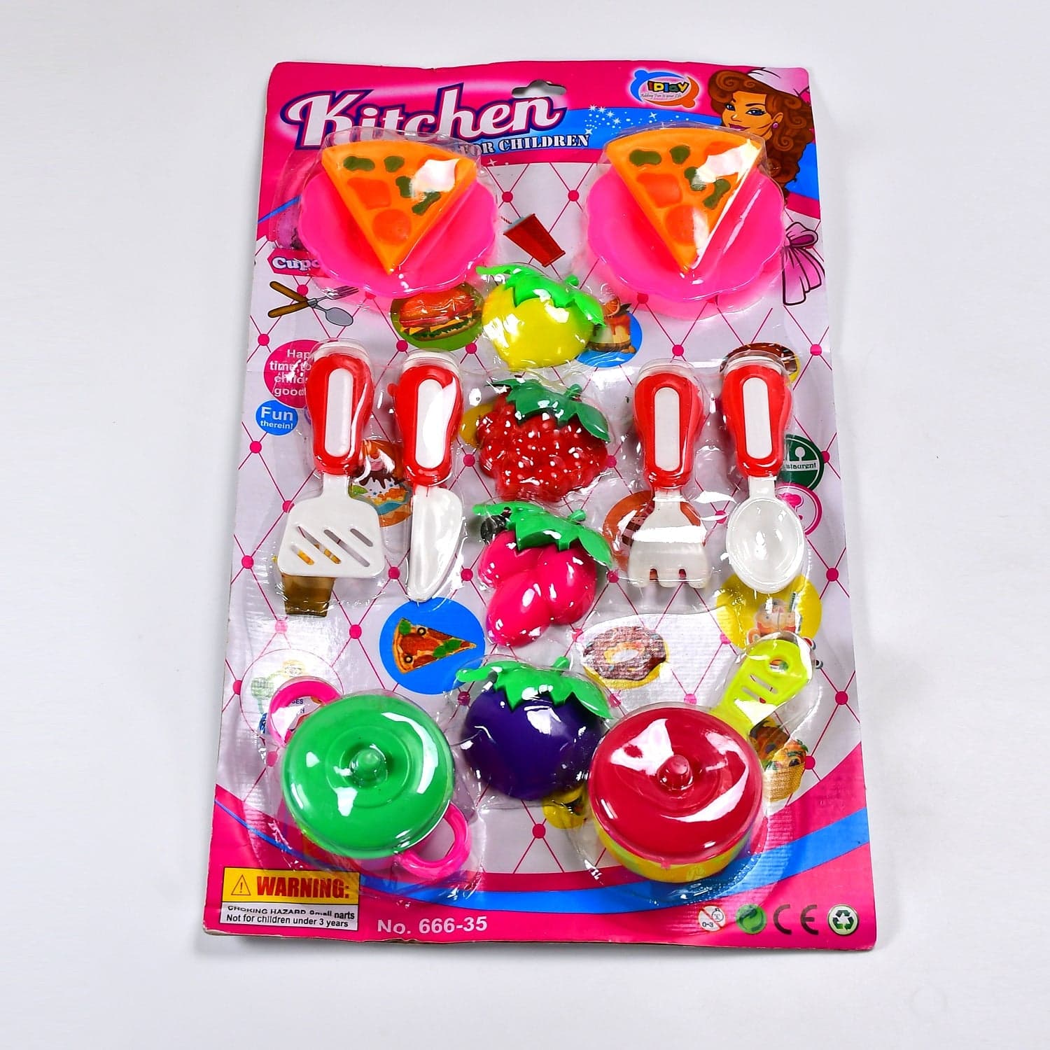 Plastic Kitchen Set Tea Party Kitchen Set Toy for Girls Boys thumbnail 4