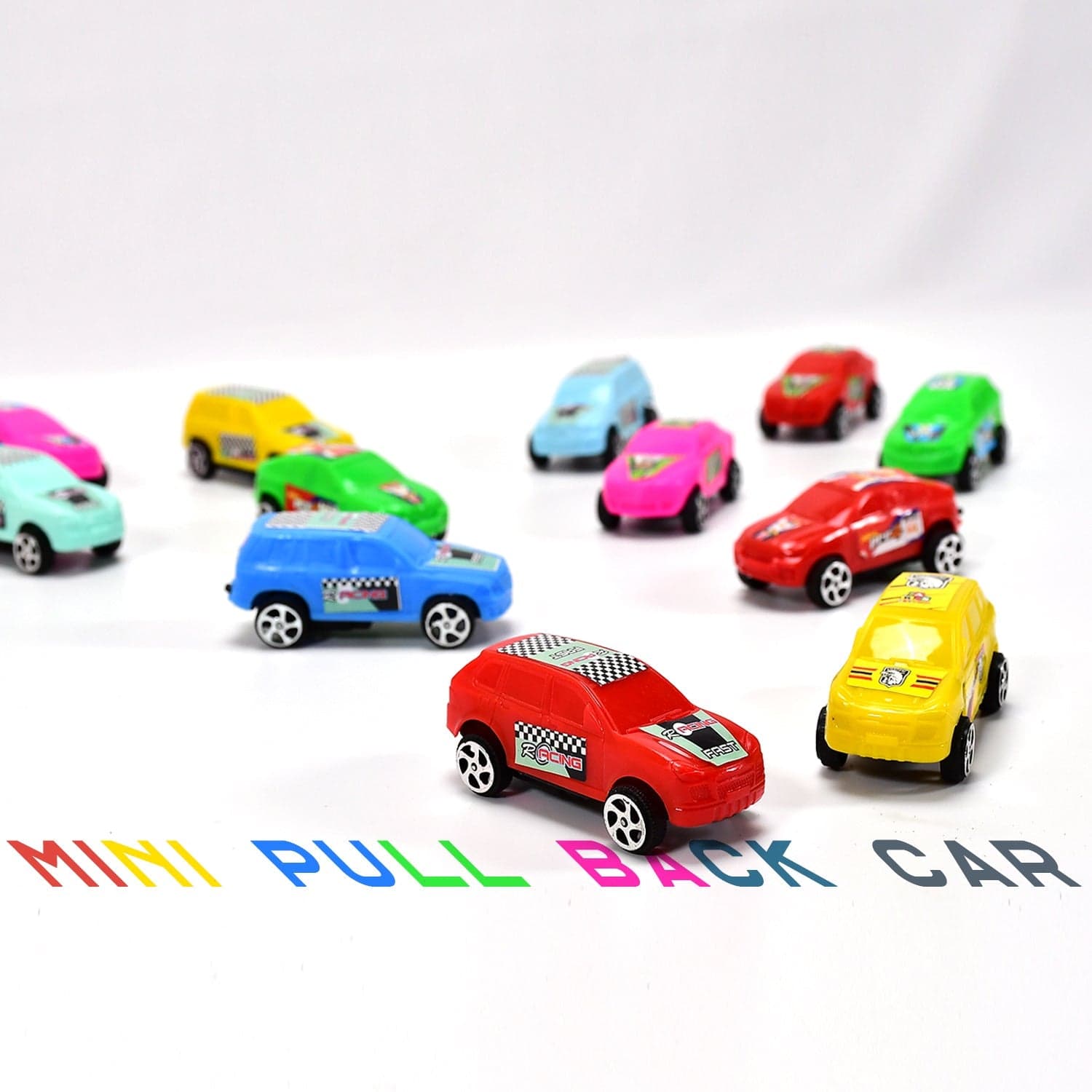 Super City Car Racer Toy For Boys and Girls Pull Push Vehicle Car (Set Of 12Pcs) (Multicolor) thumbnail 1