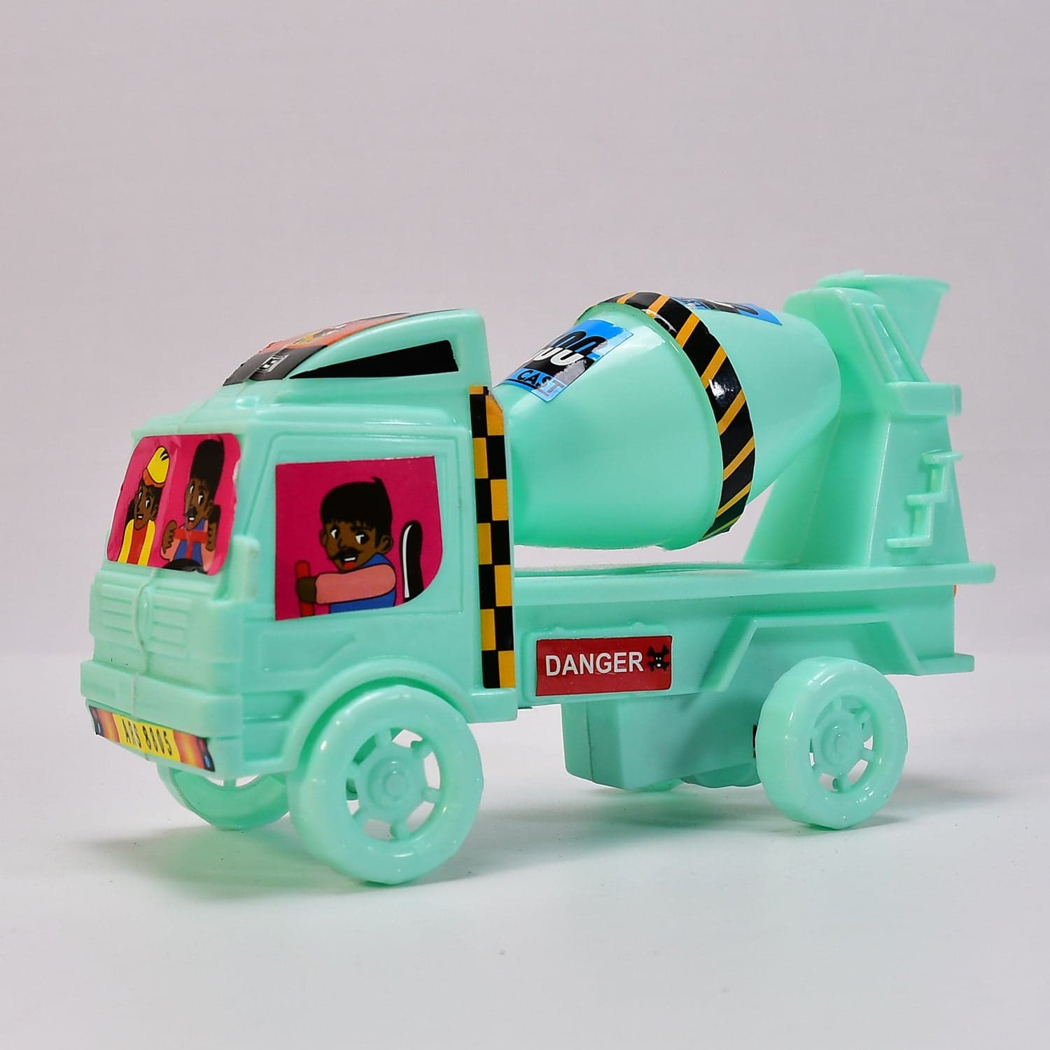 Big Size Heavy Duty Rotating Cement Mixer Dumper Truck Toys for Kids Toddlers Boys and Girls - Construction Toy Friction Vehicle Toy thumbnail 1
